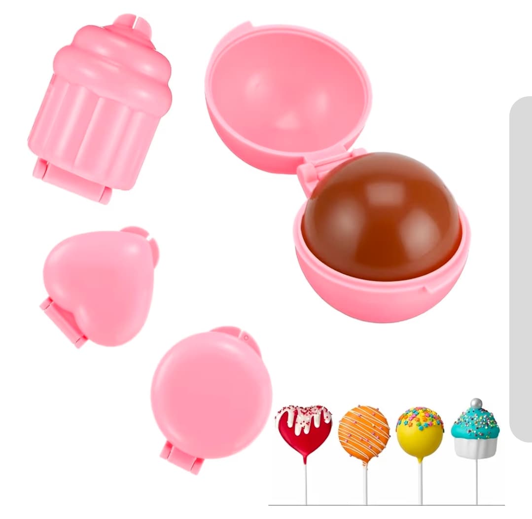 Cake Pop Mold Set 4 Shapes Silicone Baking Tools NIB - Image 1