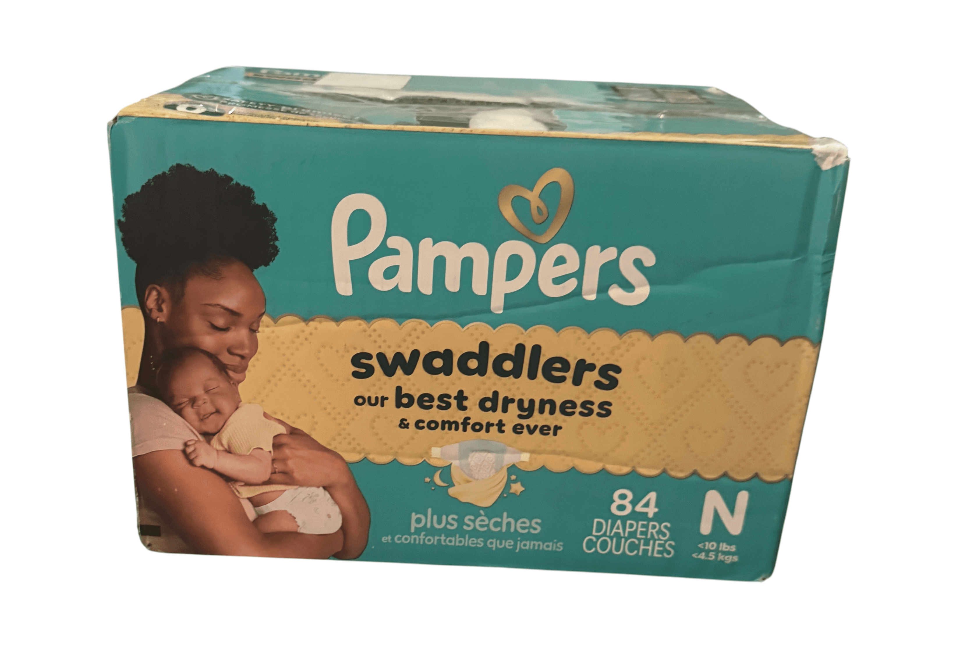 Pampers Swaddlers Diapers Size N 84 Count - Image 1