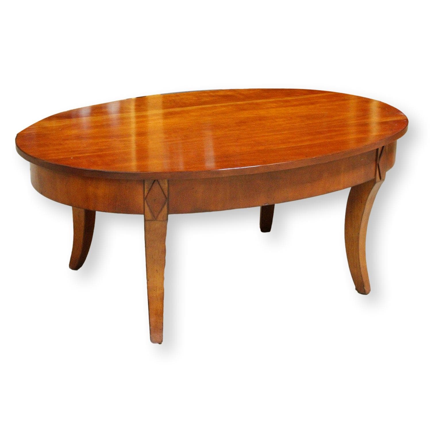 Oval Cherry Coffee Table - Cherry - Image 1