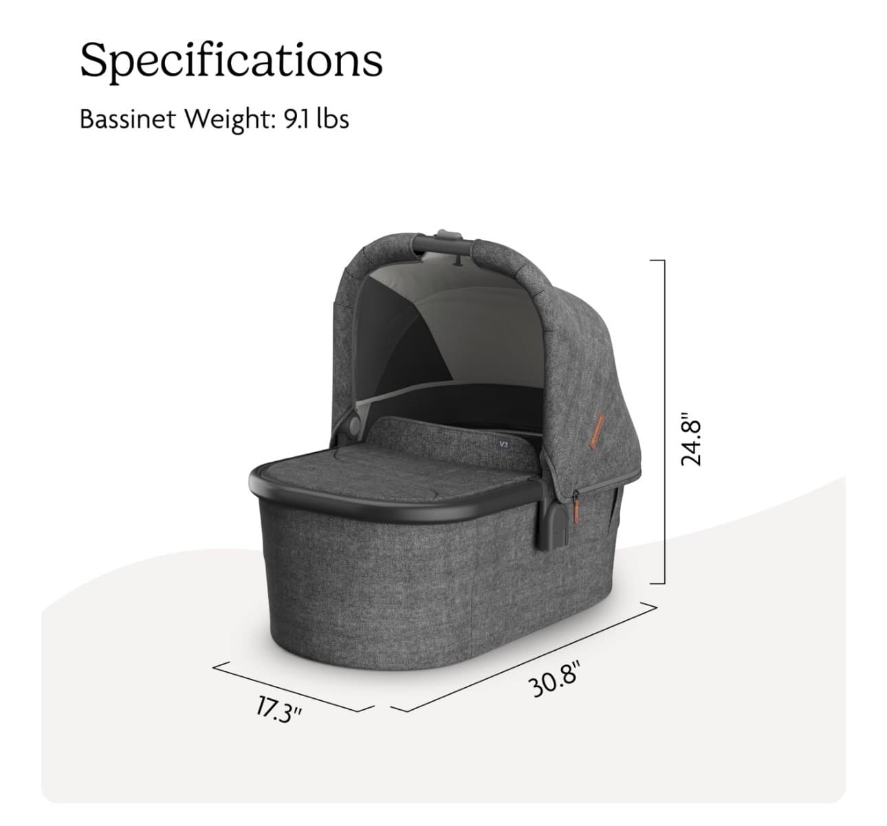 Uppababy Carrycot Plus V3 Stroller Attachment - Thumbnail 7