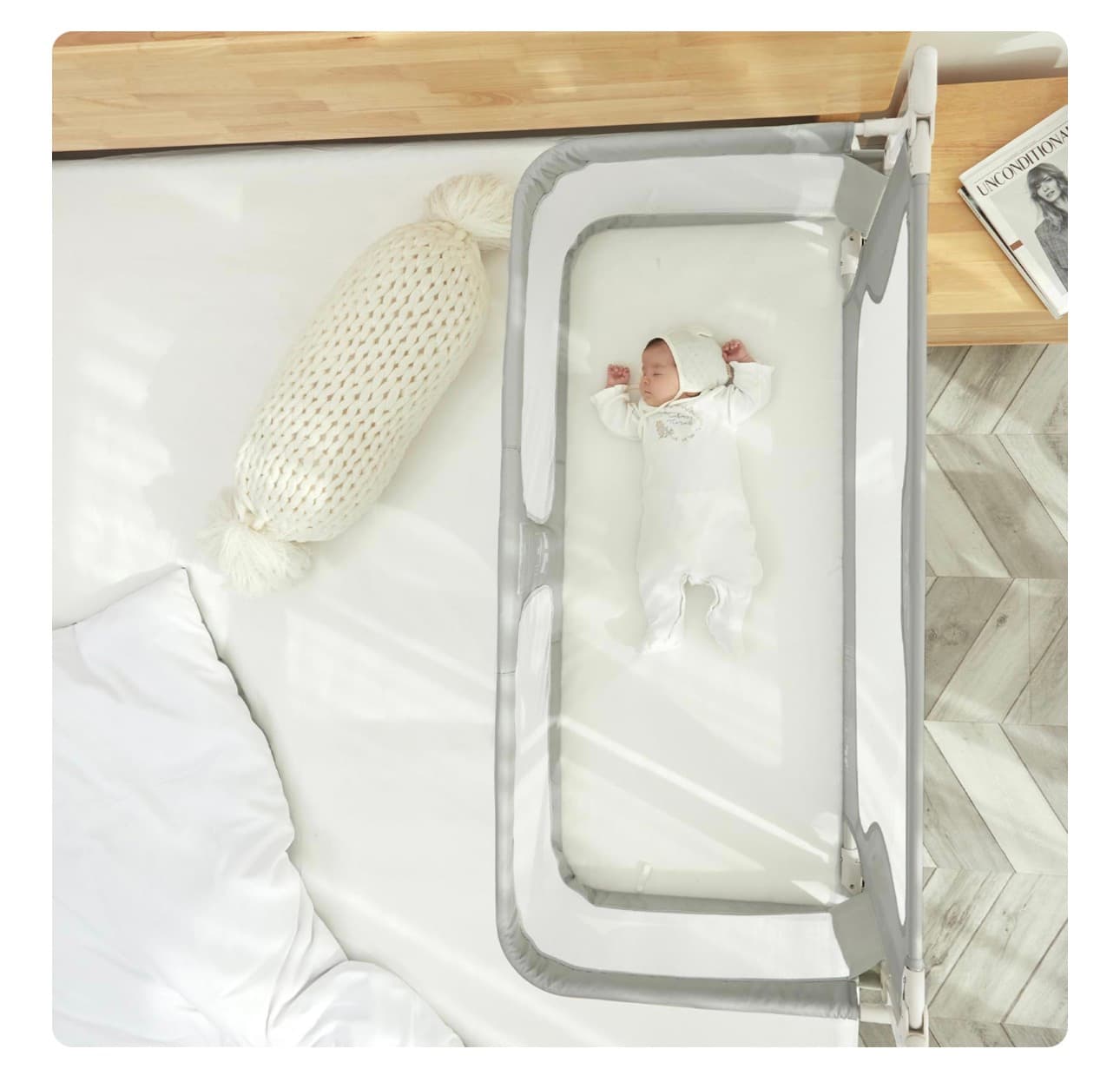 Multi-Function Baby Crib with Breathable Mesh Walls - Image 1