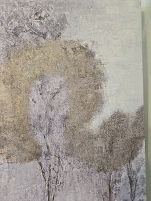 Abstract Textured Tree Art Panels Artwork Canvas Painting - Thumbnail 4