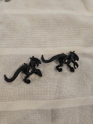 Vintage Alien Figurine Earrings - Image 1