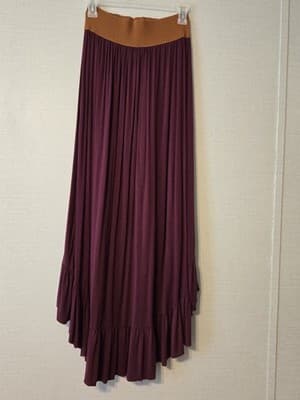 Mint Green high-low Ruffle Hem Skirt - Thumbnail 2