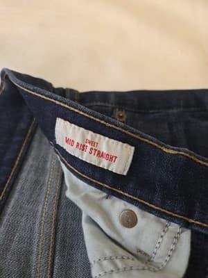Lucky Brand Women's Straight Jeans Size 8/29r Dark Wash Stretchy - Thumbnail 6