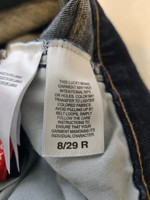 Lucky Brand Women's Straight Jeans Size 8/29r Dark Wash Stretchy - Thumbnail 7