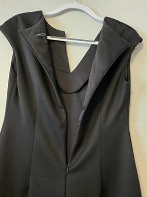 Connected Black Floral Embroidered Panel Stretch Sheath Dress Size Small - Thumbnail 3
