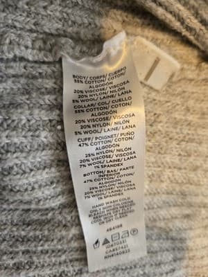 Loft Grey Long Open Front Cardigan Sweater Women's Size Medium - Thumbnail 5
