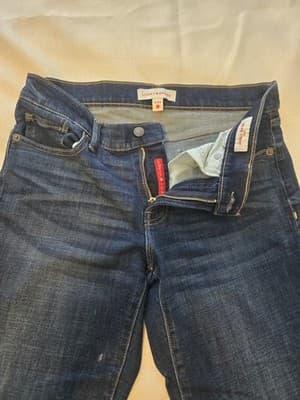 Lucky Brand Women's Straight Jeans Size 8/29r Dark Wash Stretchy - Thumbnail 3