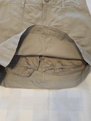 Lee Women's Khaki Casual Skort Size 8M Cotton Blend Mid Rise - Thumbnail 3