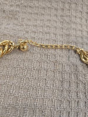 Premier Designs Necklace PD Gold Tone Chain STATEMENT KNOT Elegant Necklace - Thumbnail 3