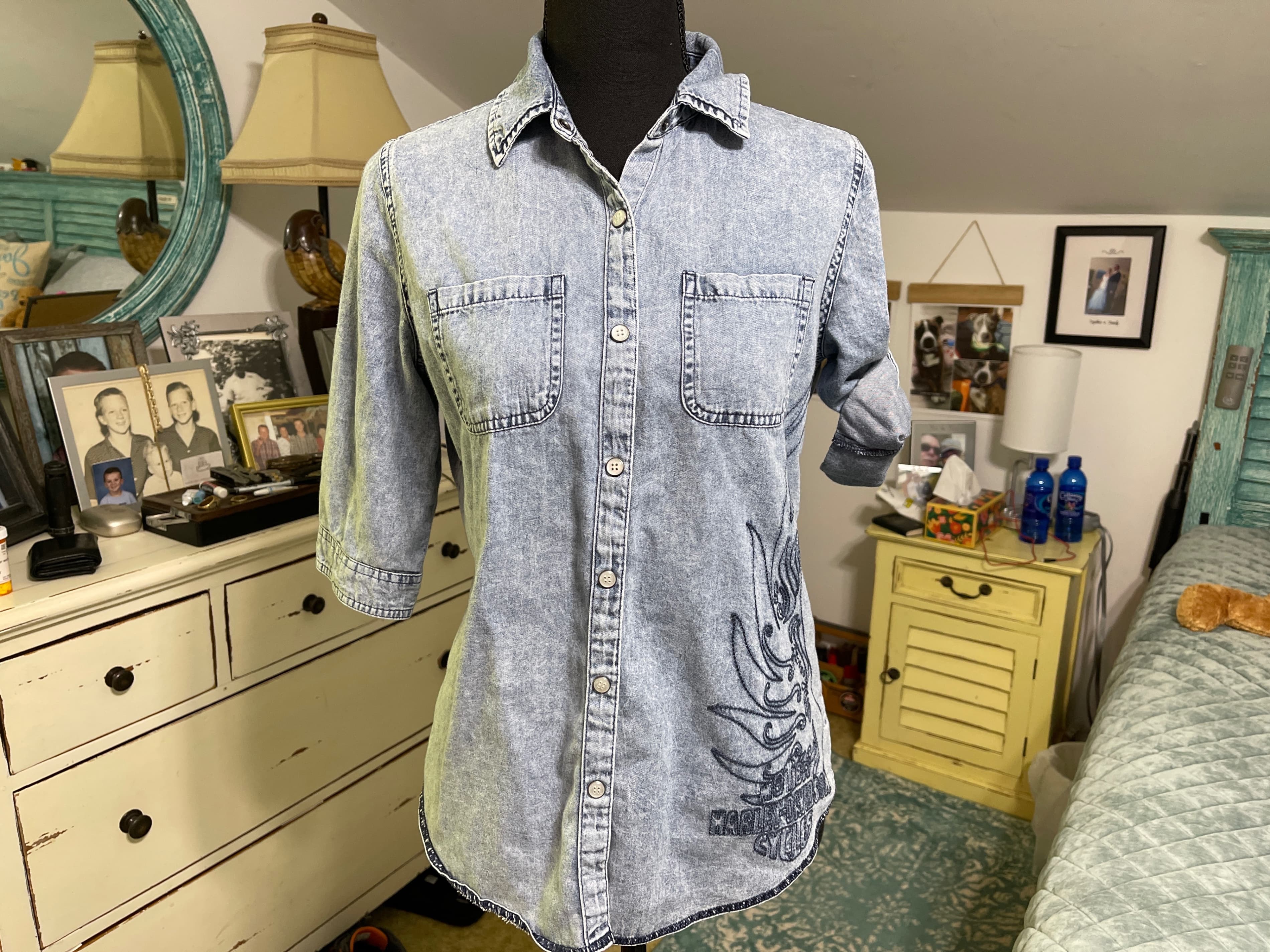 Harley-Davidson Women’s Lightweight Jean S/S Riding Shirt/Top Size Small - Image 1