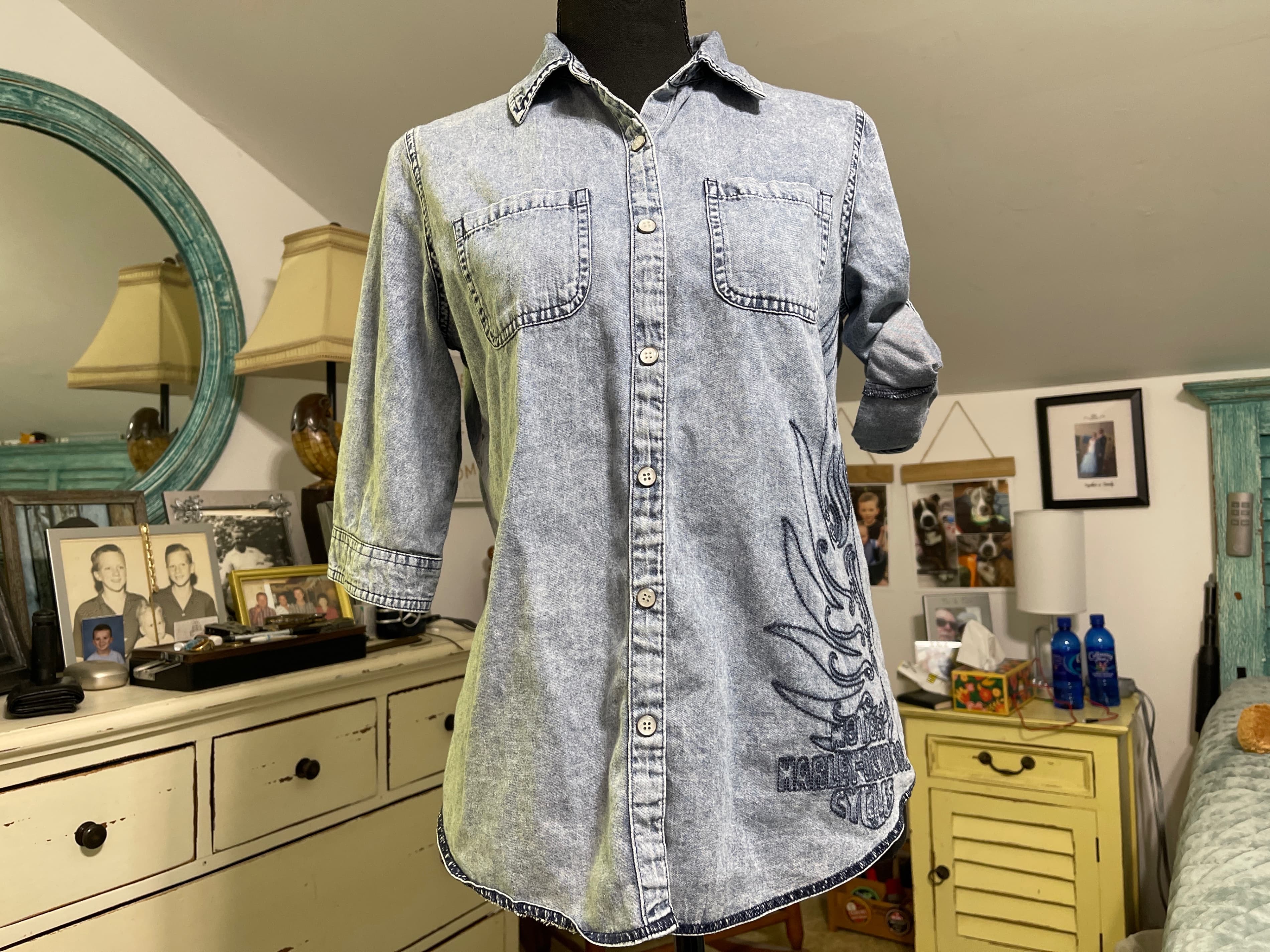 Harley-Davidson Women’s Lightweight Jean S/S Riding Shirt/Top Size Small - Thumbnail 2