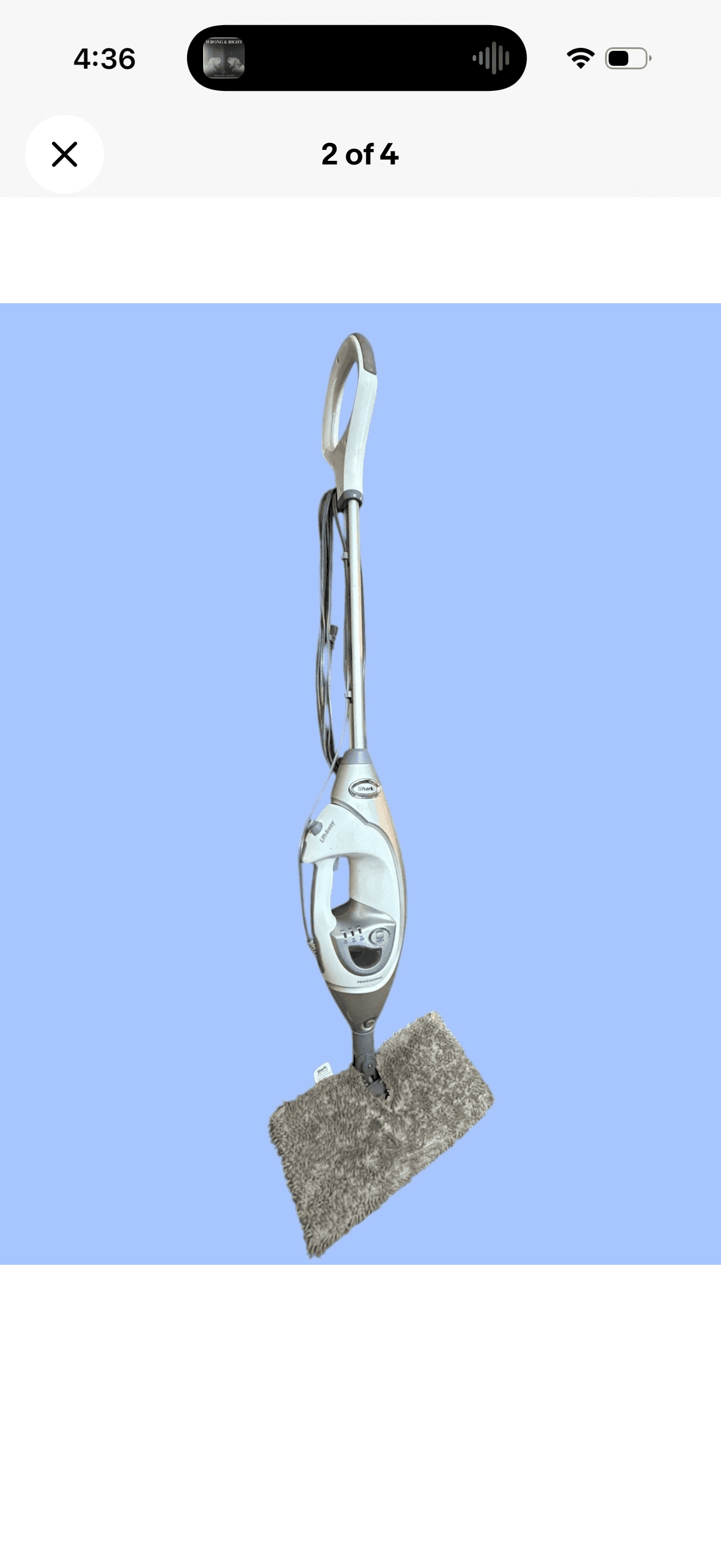 Shark LiftAway Professional Steam Mop with Steam Control - Thumbnail 3