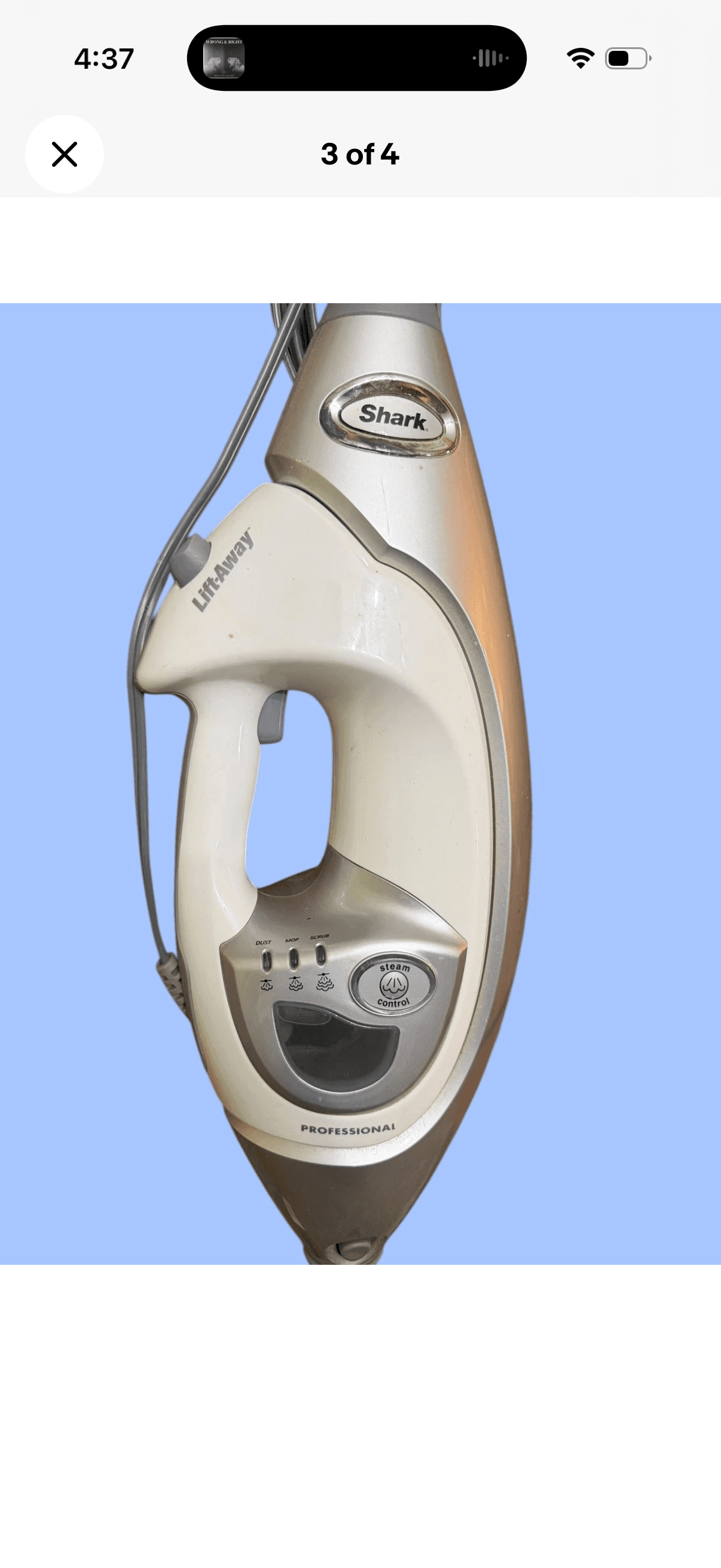 Shark LiftAway Professional Steam Mop with Steam Control - Thumbnail 2