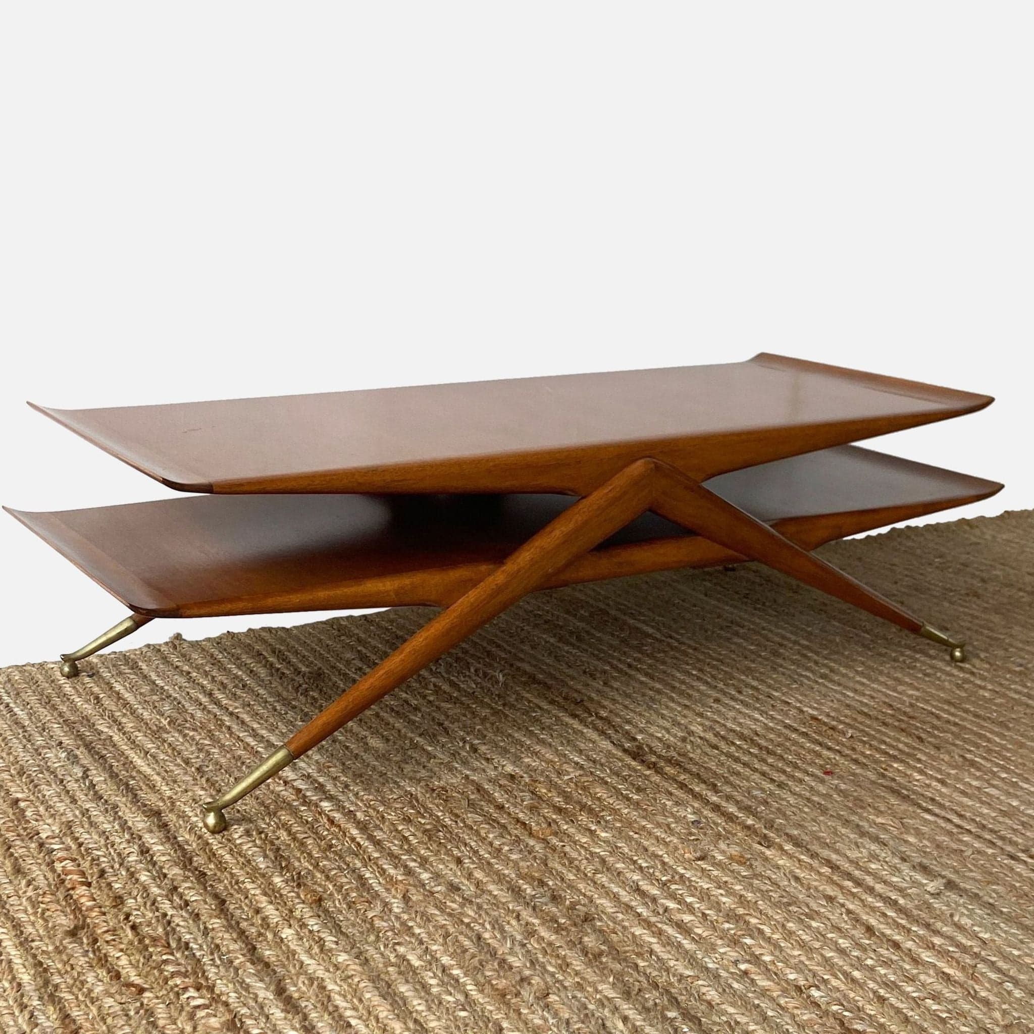 Italian 2 Tier Vintage Cocktail Table attributed to Ico & Luisa Parisi - Image 1