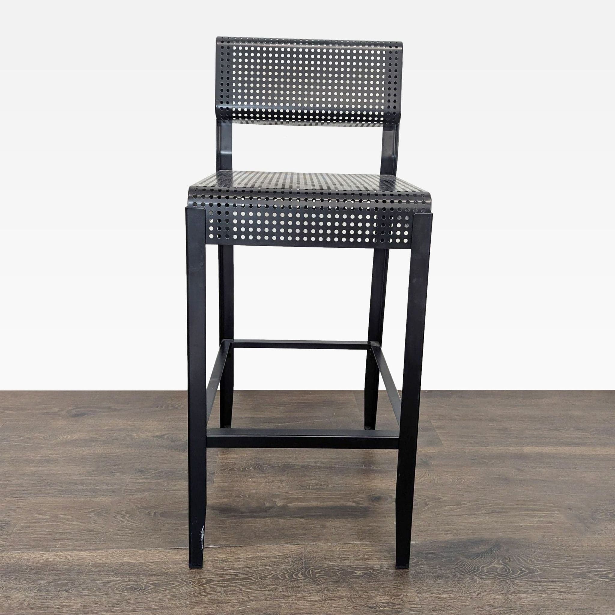 Pair of Ikea Metal Bar Stools - Thumbnail 2