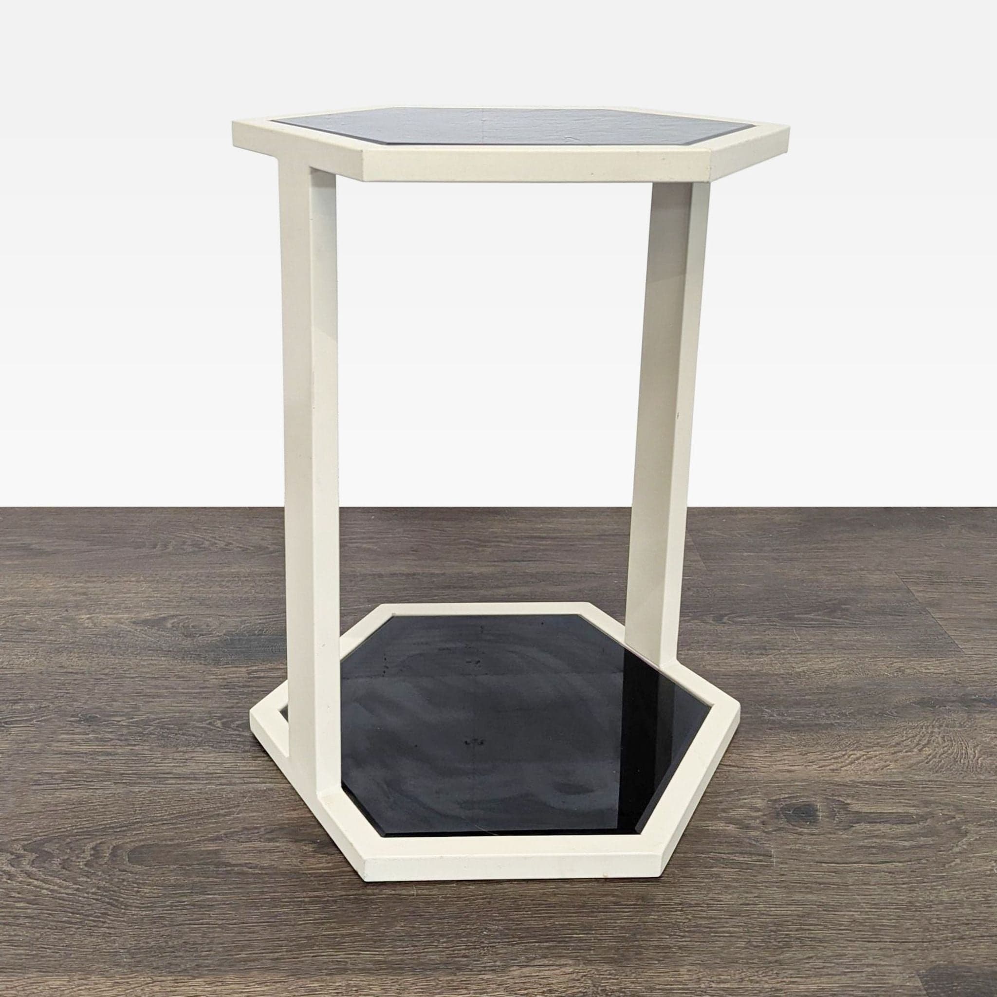 Pair of Nate Berkus Hexigon Side Tables - Thumbnail 2