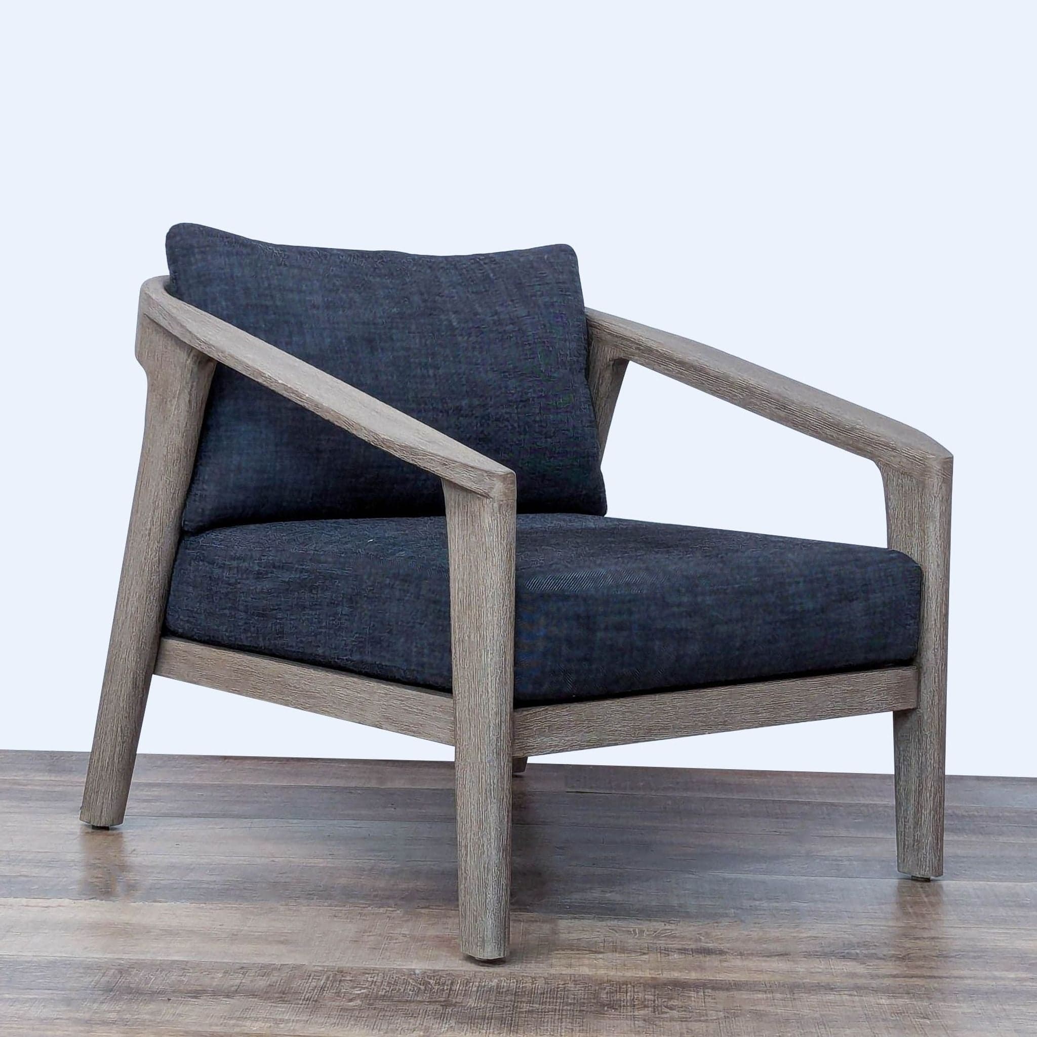 Restoration Hardware Malta Teak Lounge Chair - Image 1