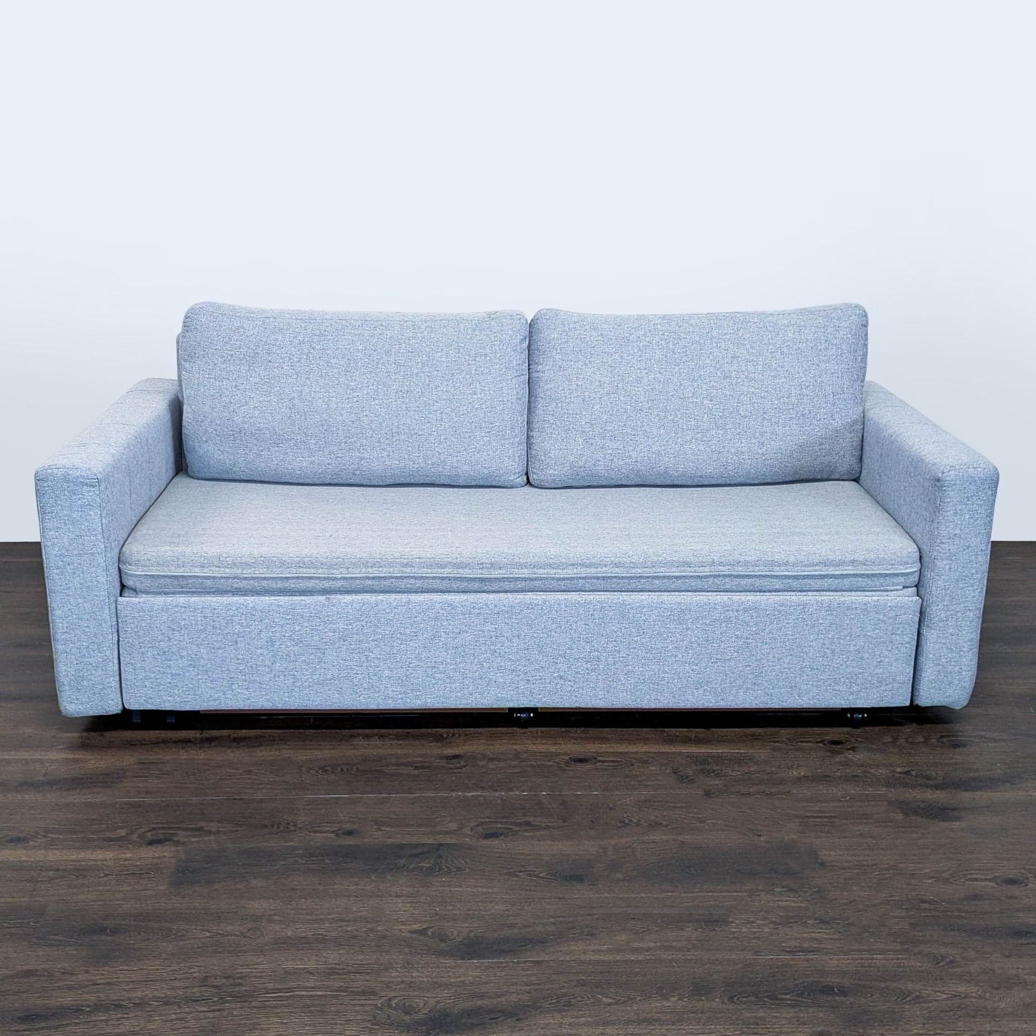 Modern Light Gray Sleeper Sofa with Pull-Out Bed - Image 1