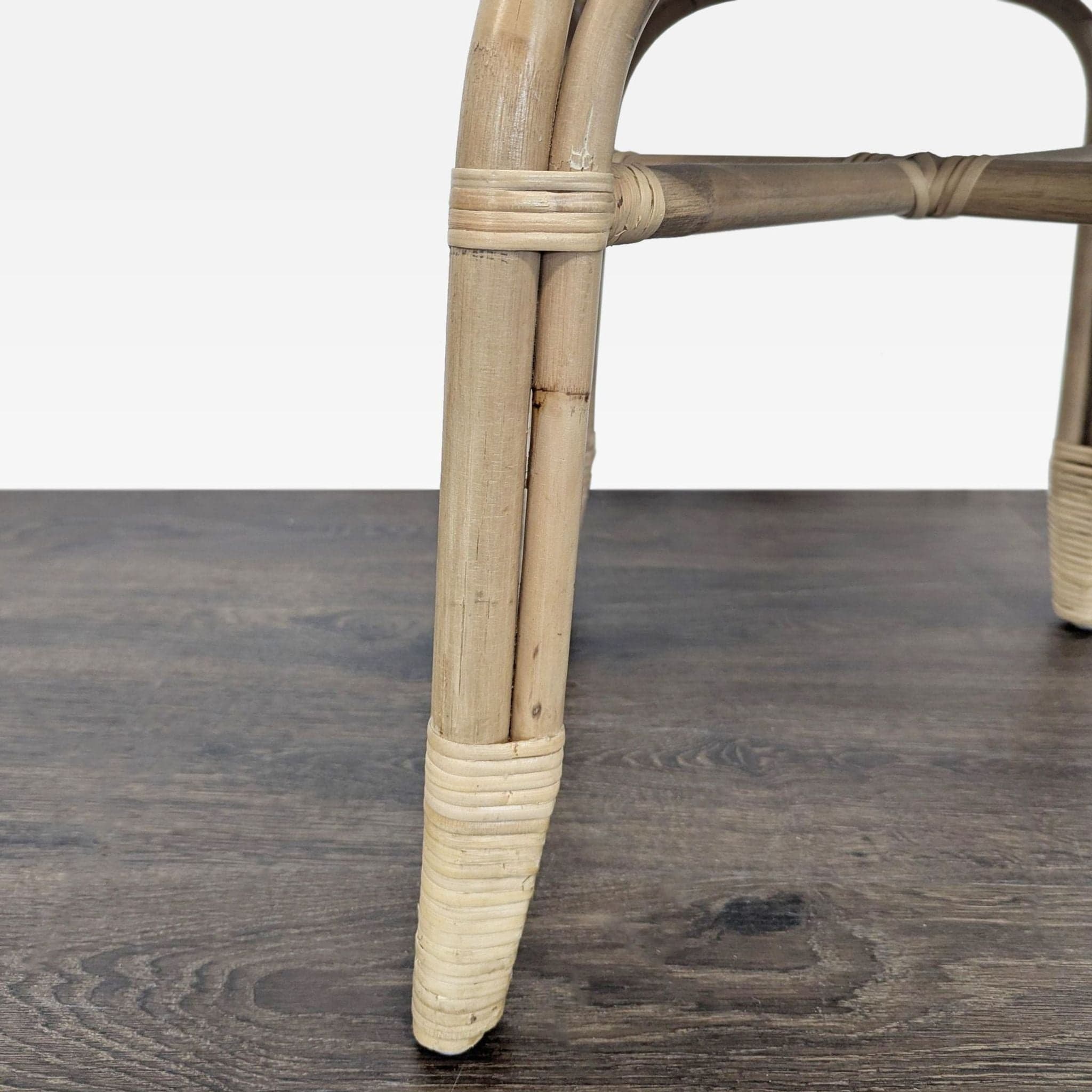 Pair of Small Rattan Stools - Thumbnail 4