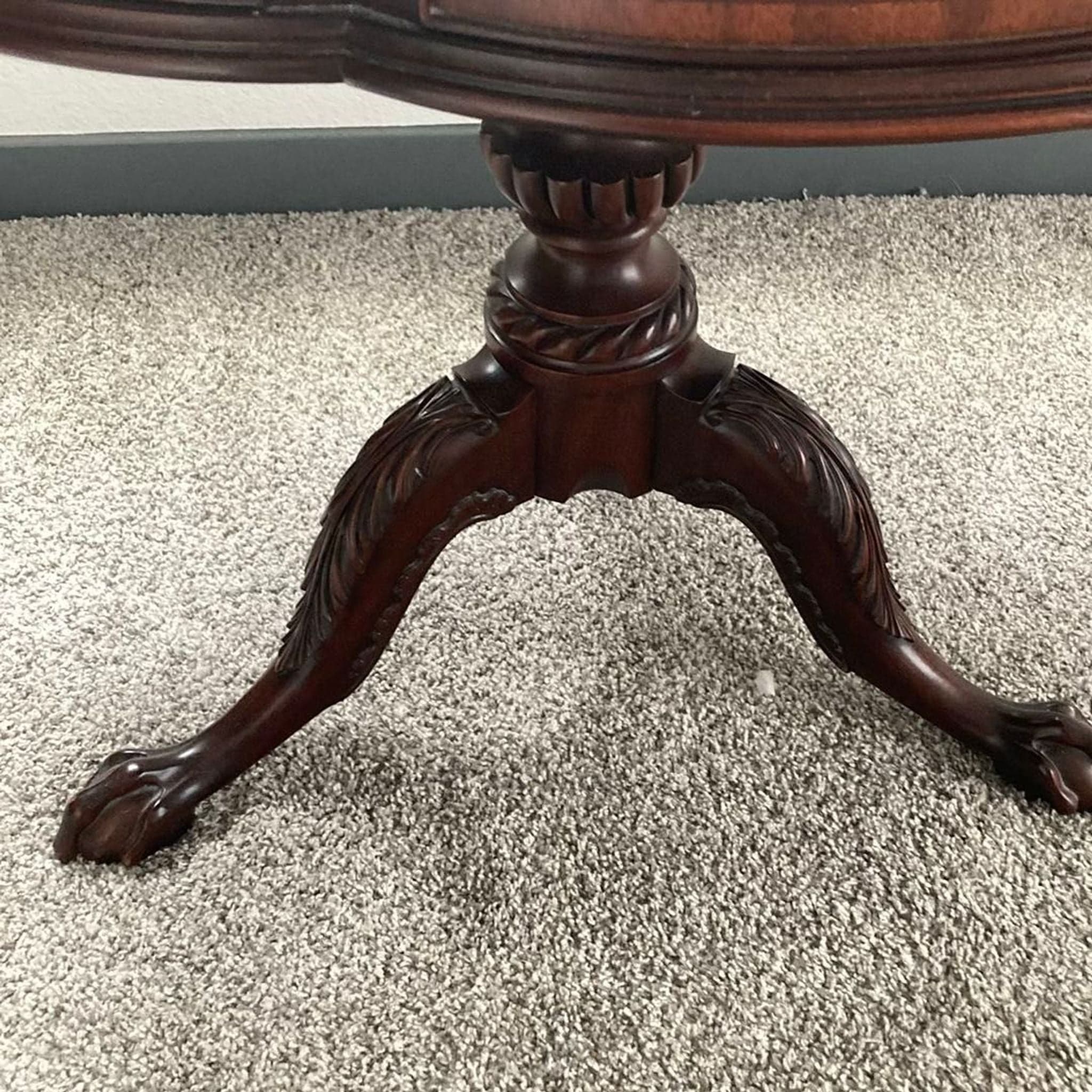Henkel Harris Clover Top Mahogany Drum Table - Thumbnail 5
