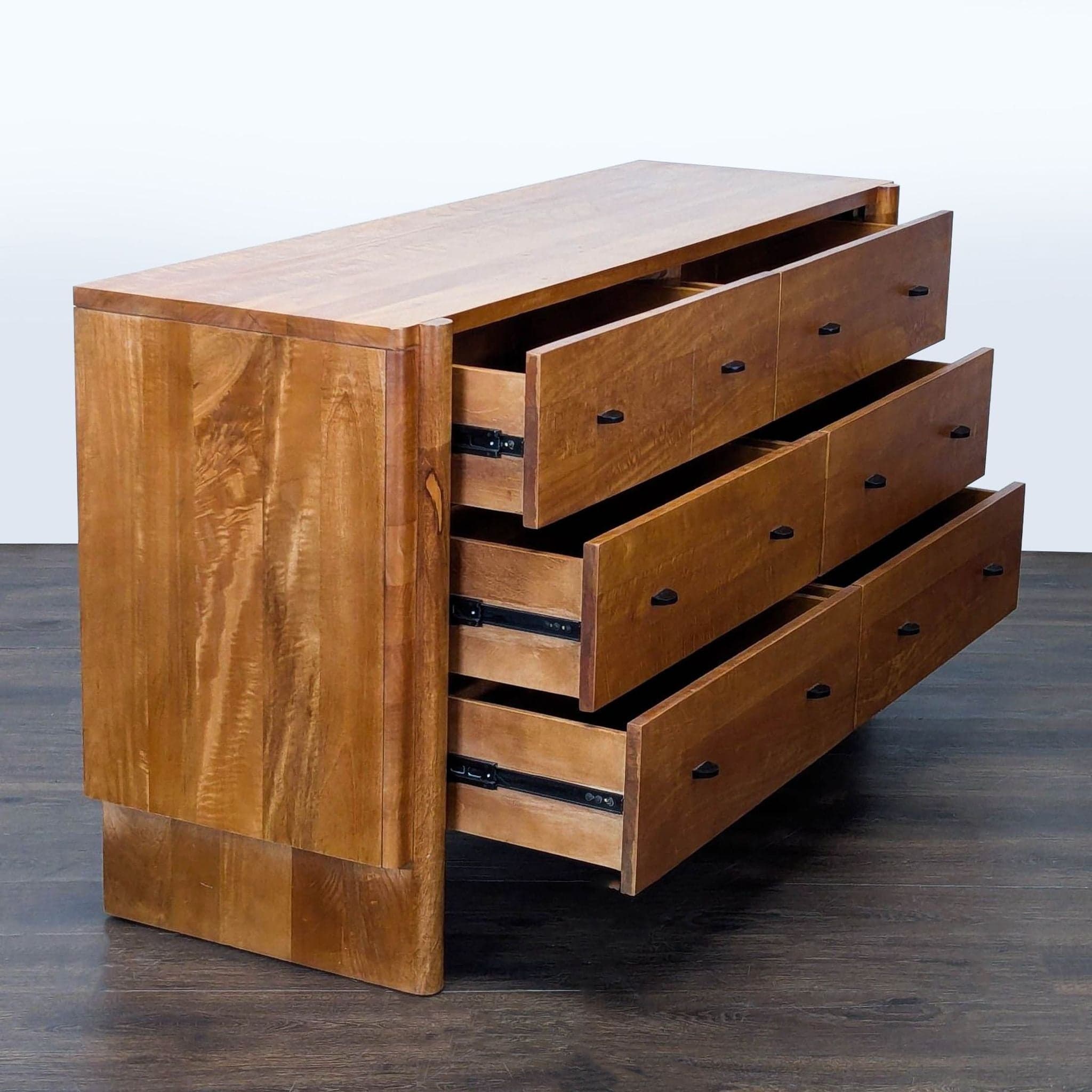 West Elm Otto Solid Wood 6-Drawer Dresser in Natural Finish - Thumbnail 2