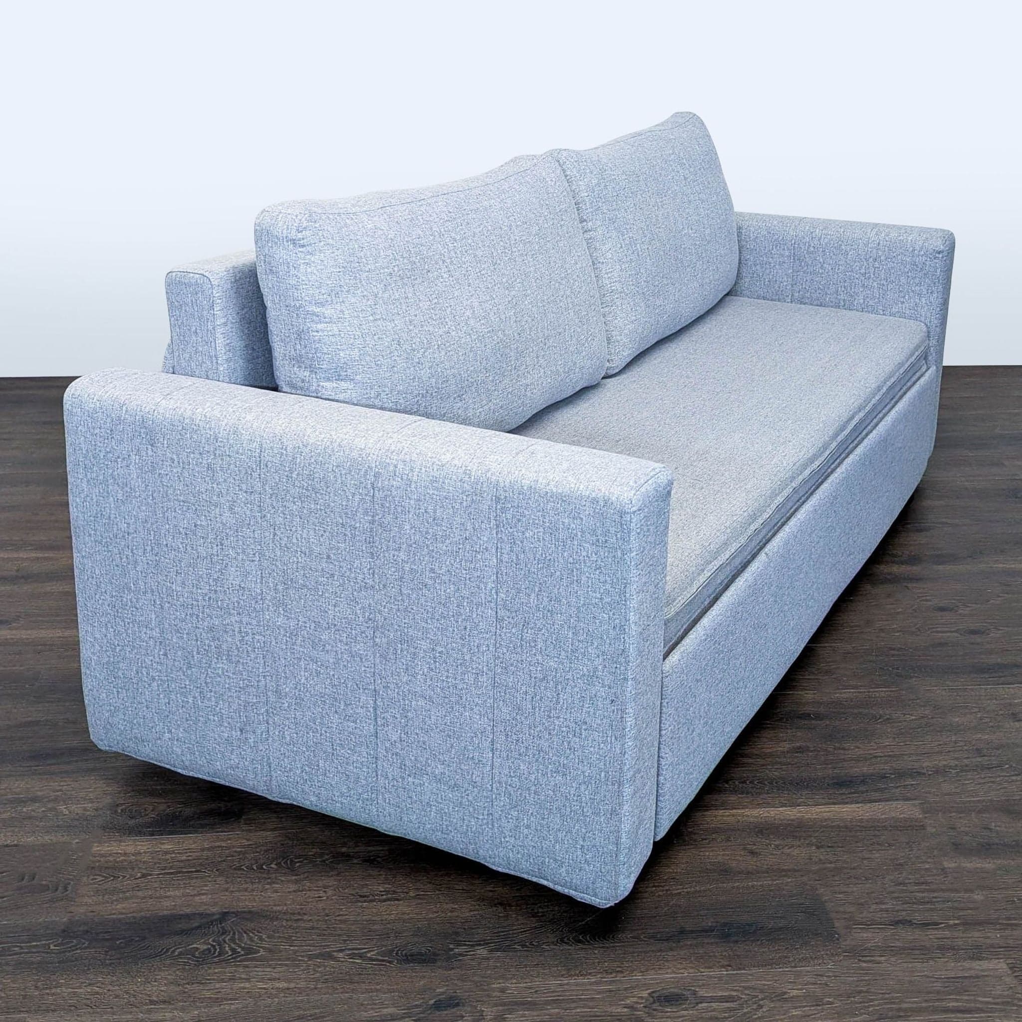 Modern Light Gray Sleeper Sofa with Pull-Out Bed - Thumbnail 3