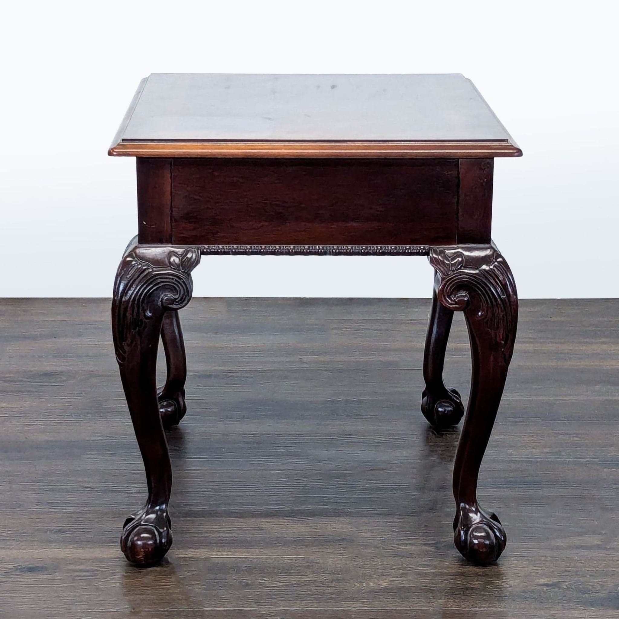 Vintage 1994 Thomasville Mahogany End Table - Thumbnail 4