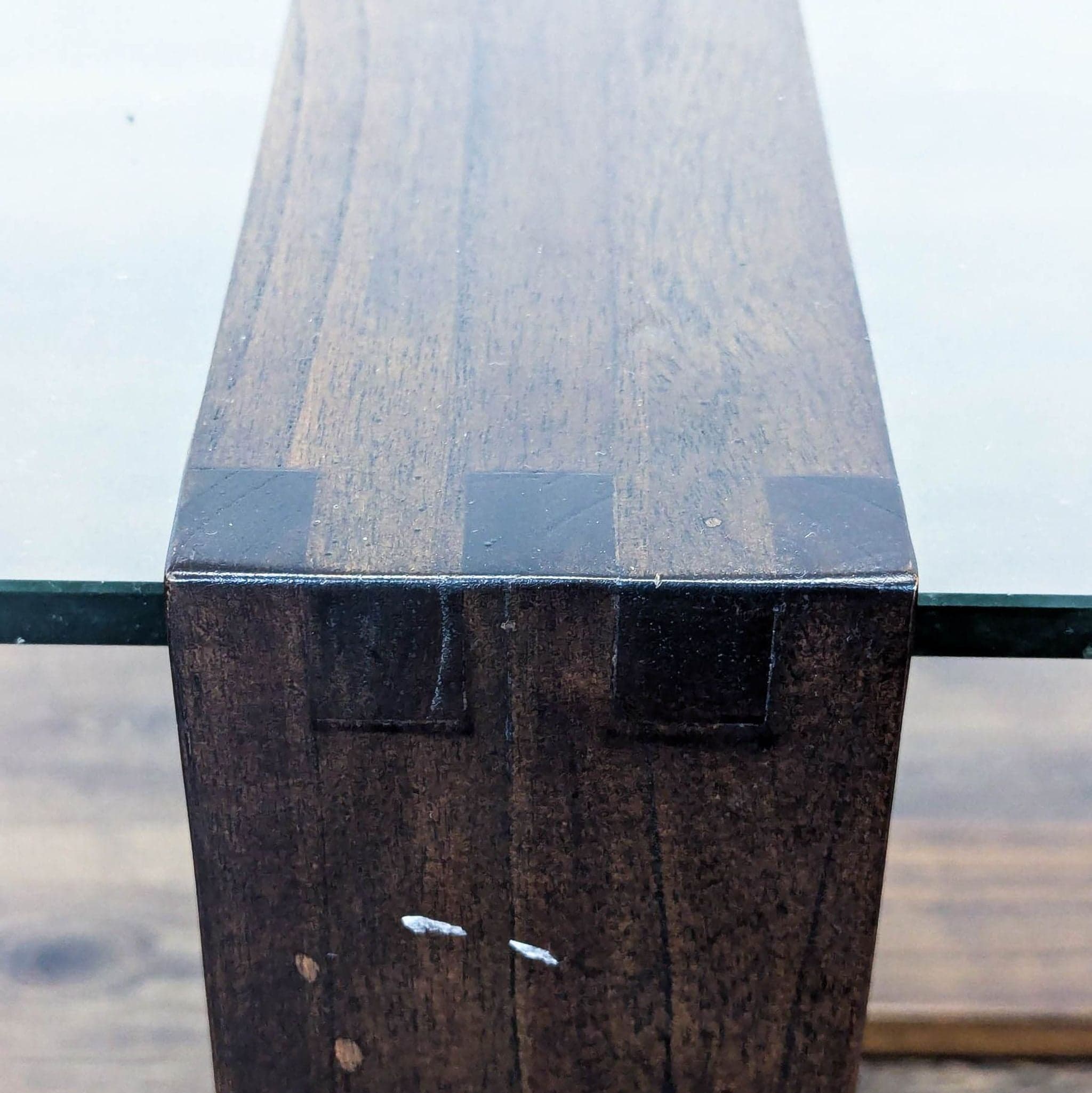Living Spaces Nola Brown Rectangular Coffee Table - Thumbnail 6