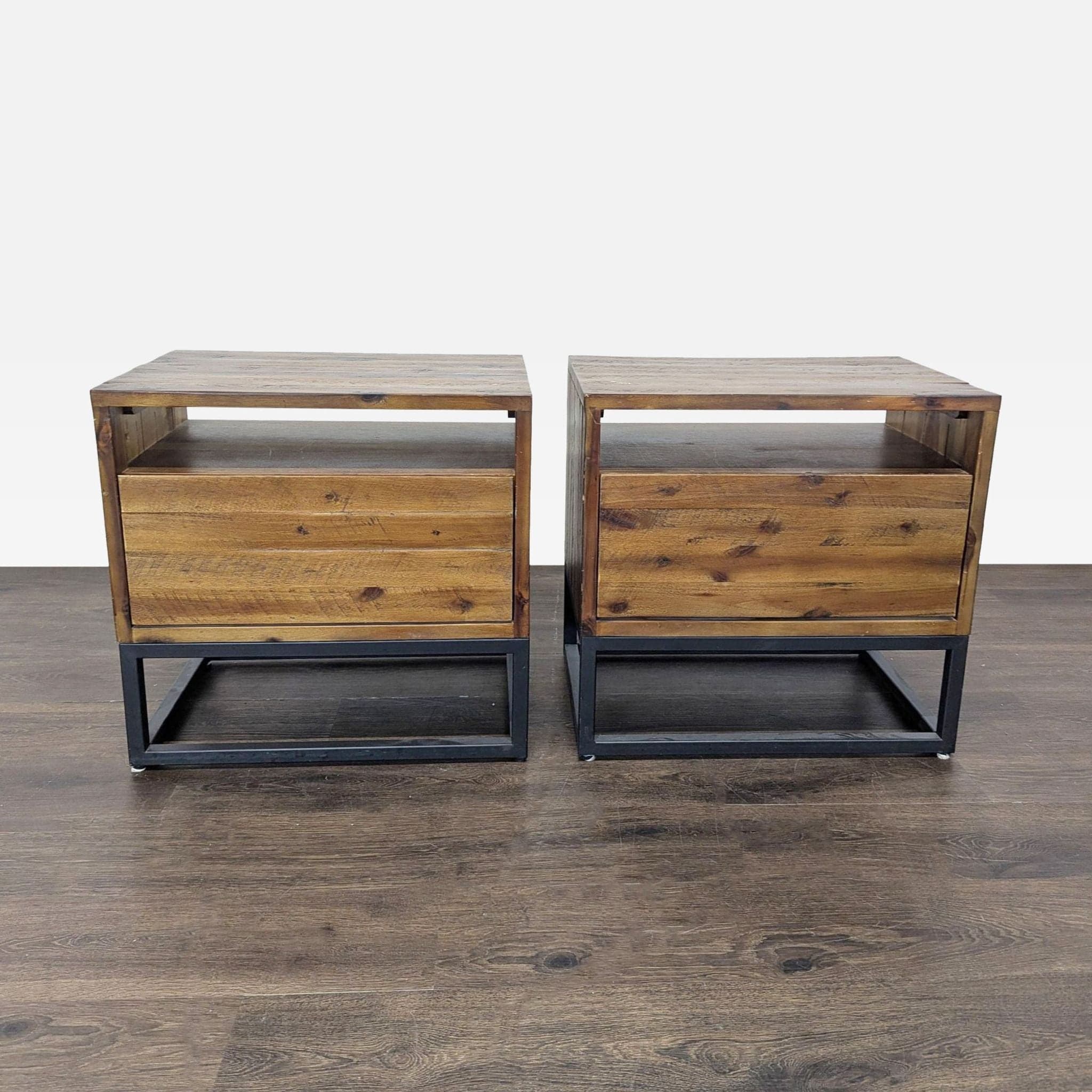 Pair of West Elm Logan Nightstands - Image 1