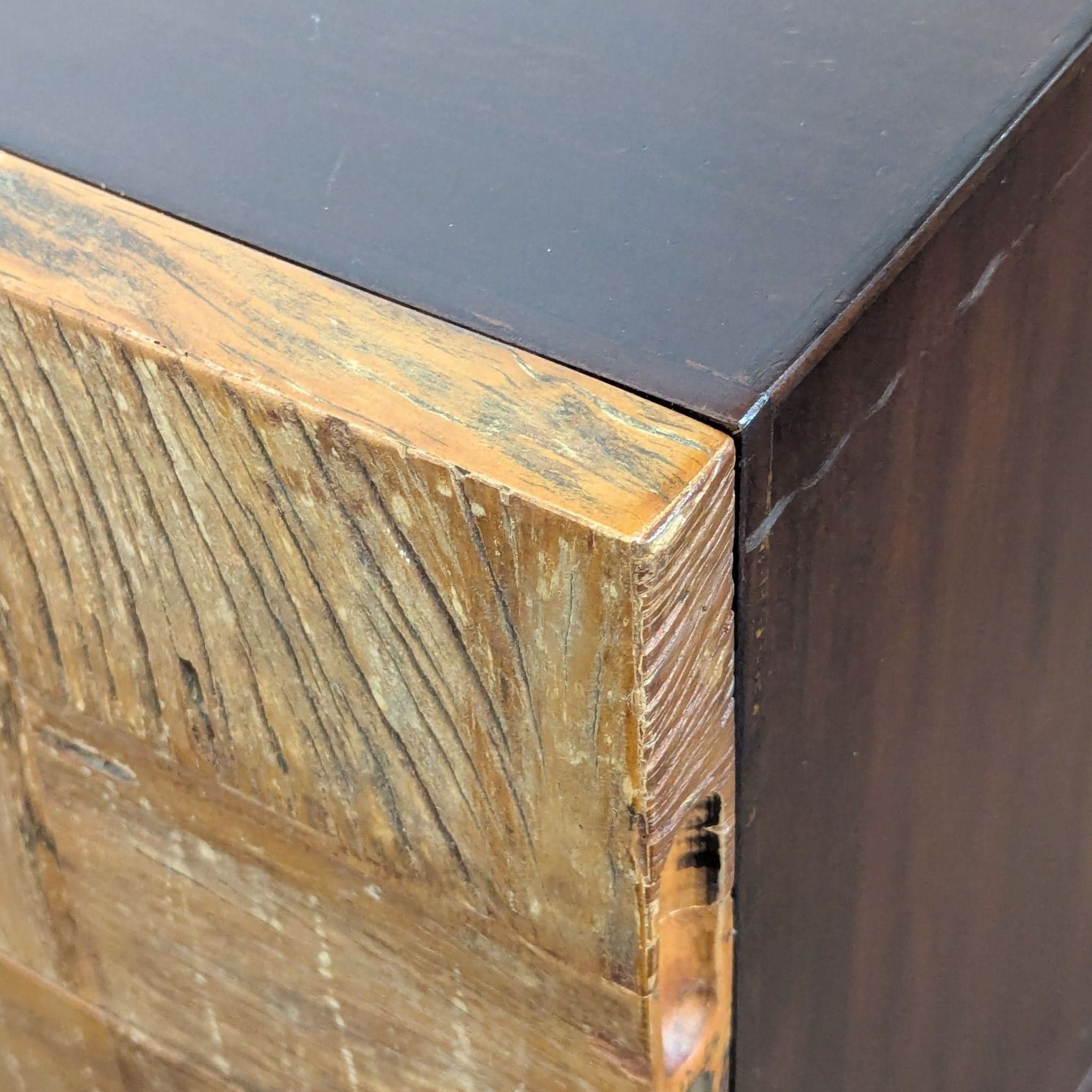 Two Drawer Wood Nightstand - Thumbnail 8