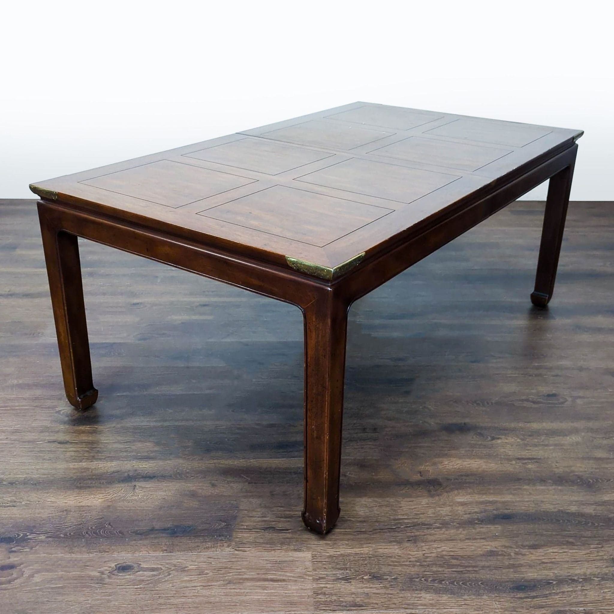 Asian Style Wood Dining Table - Image 1