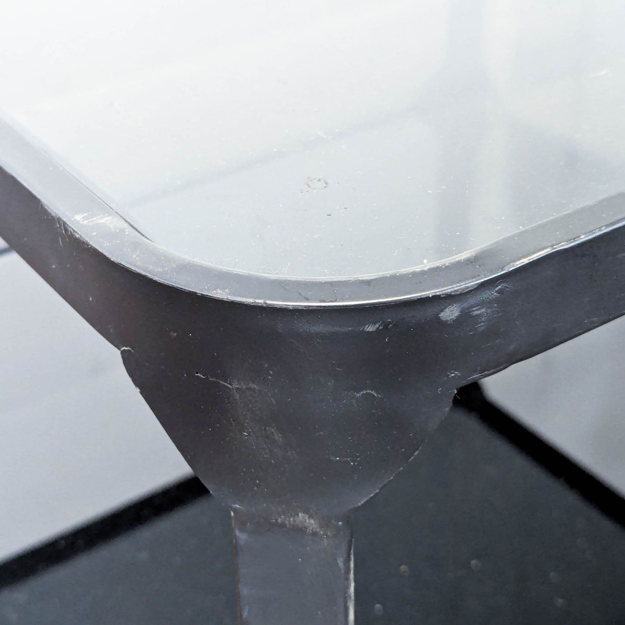 Metal and Glass Coffee Table with Mirror Shelf - Thumbnail 5