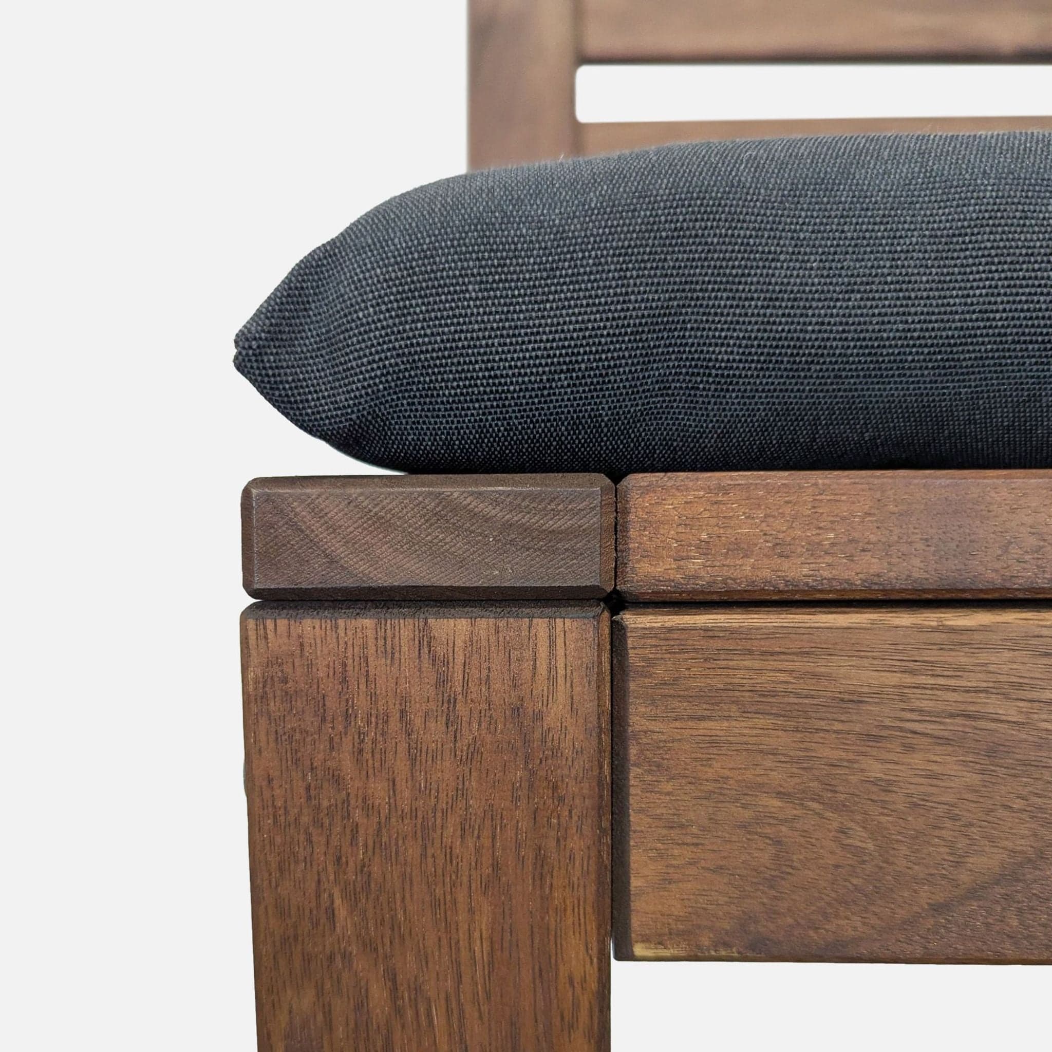 Wood Ladderback Bar Stool with Cushion - Thumbnail 6
