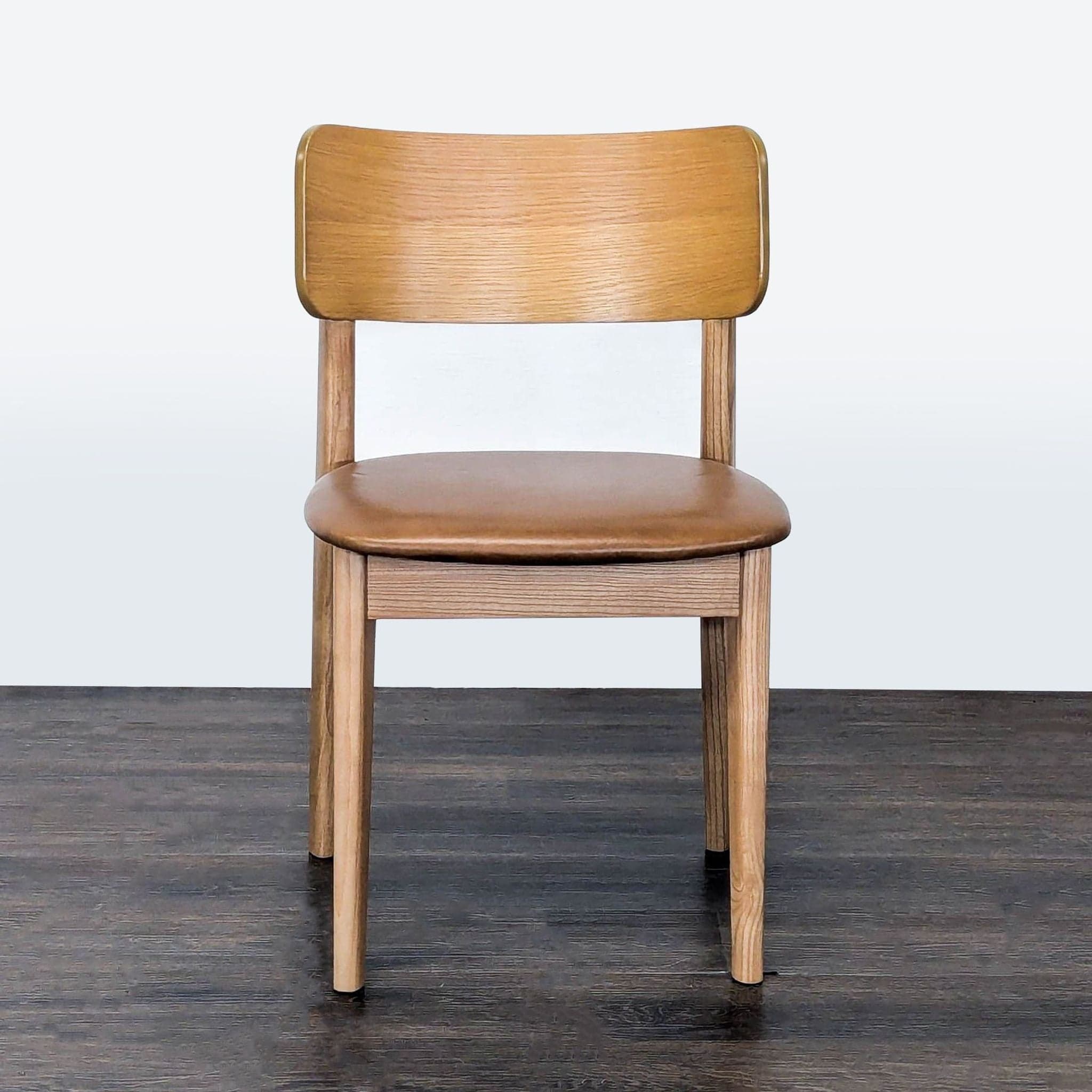 West Elm Lalia Leather Dining Chair - Image 1