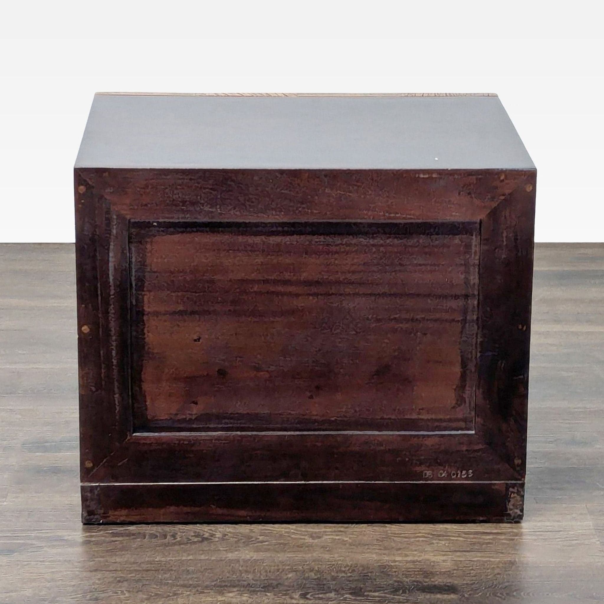 Two Drawer Wood Nightstand - Thumbnail 3