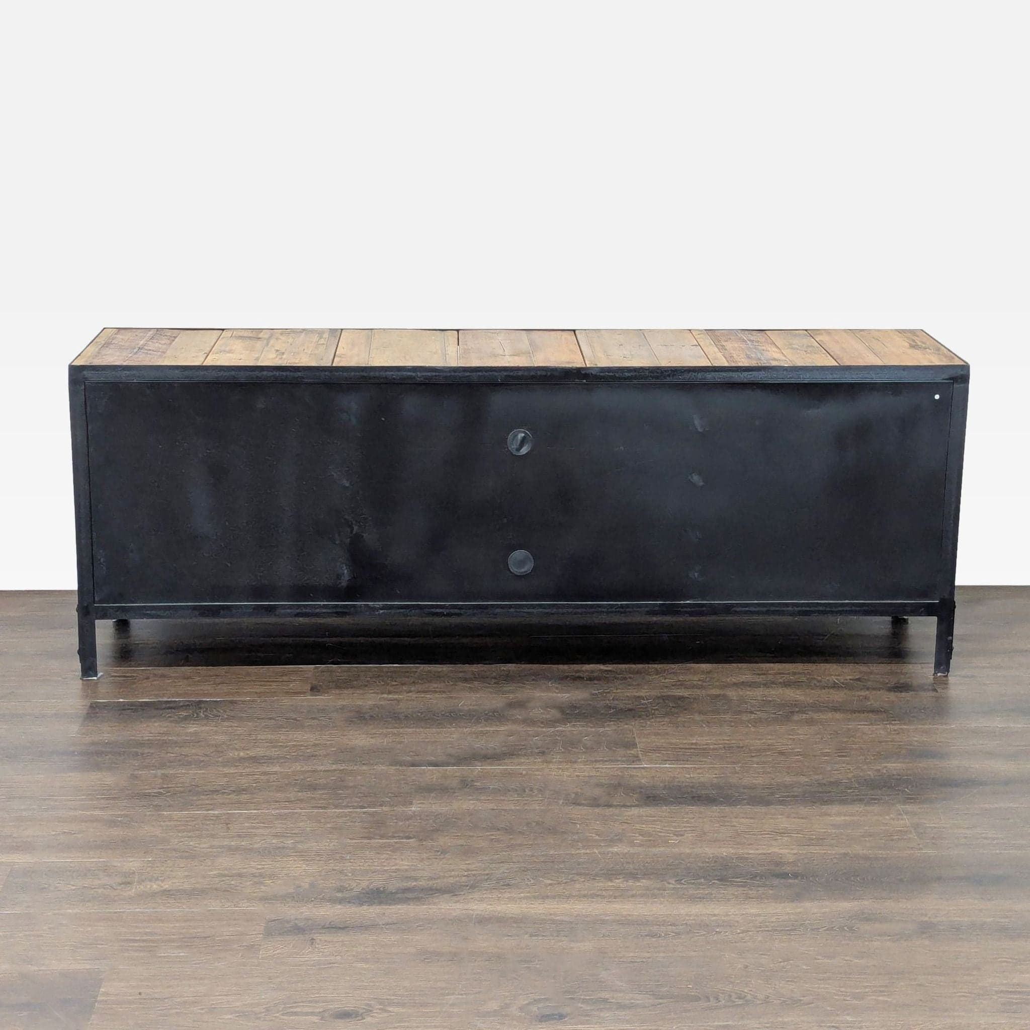 Industrial Wood and Metal Media Console - Thumbnail 3