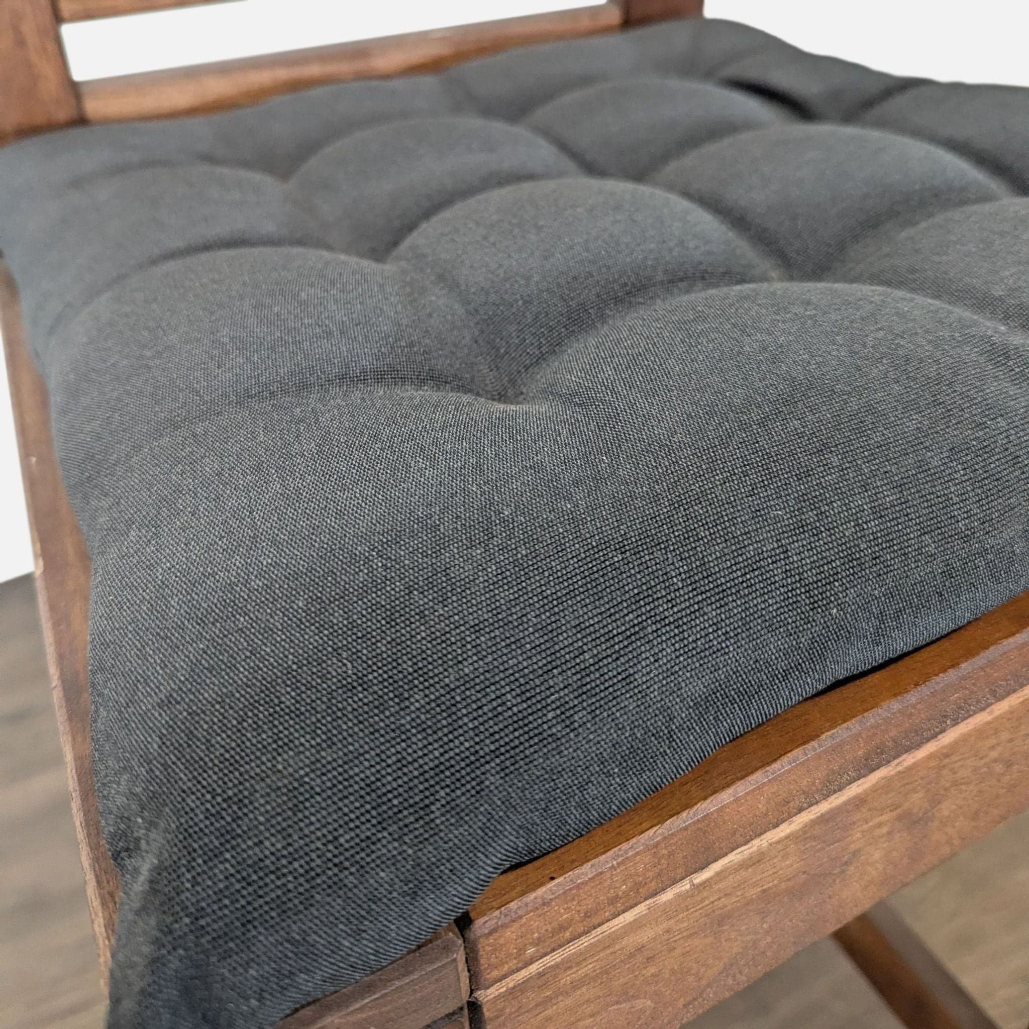 Wood Ladderback Bar Stool with Cushion - Thumbnail 9