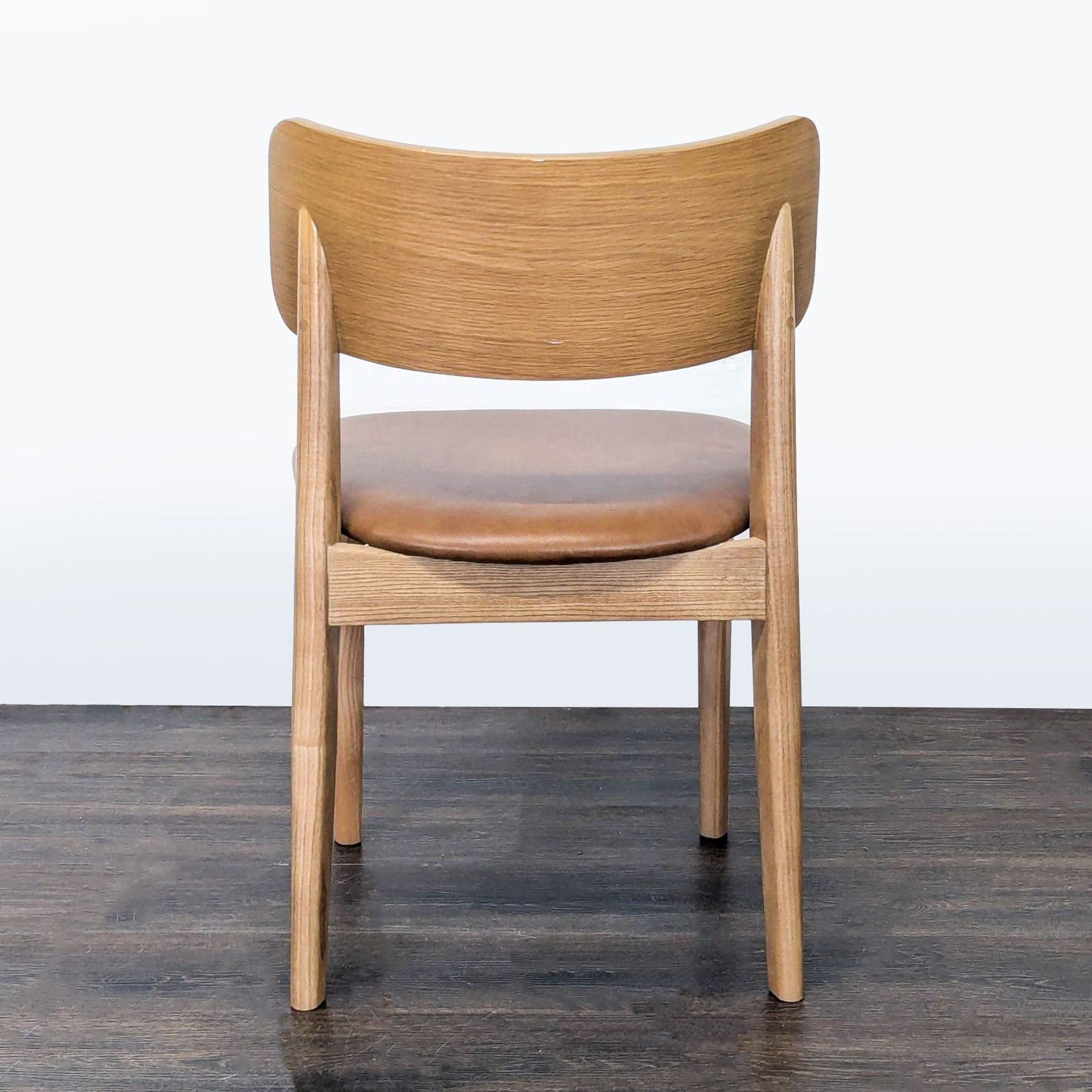 West Elm Lalia Leather Dining Chair - Thumbnail 4