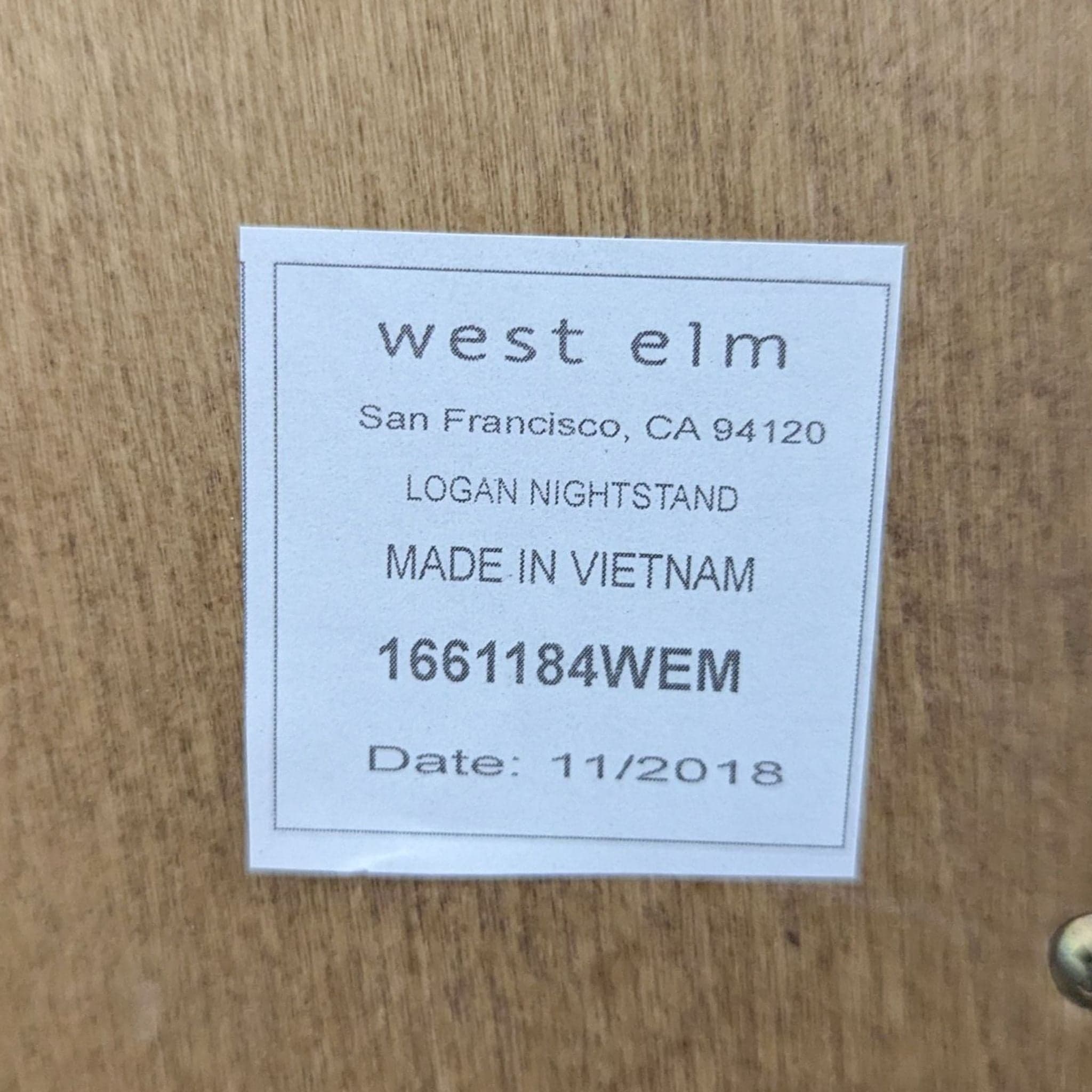 Pair of West Elm Logan Nightstands - Thumbnail 9