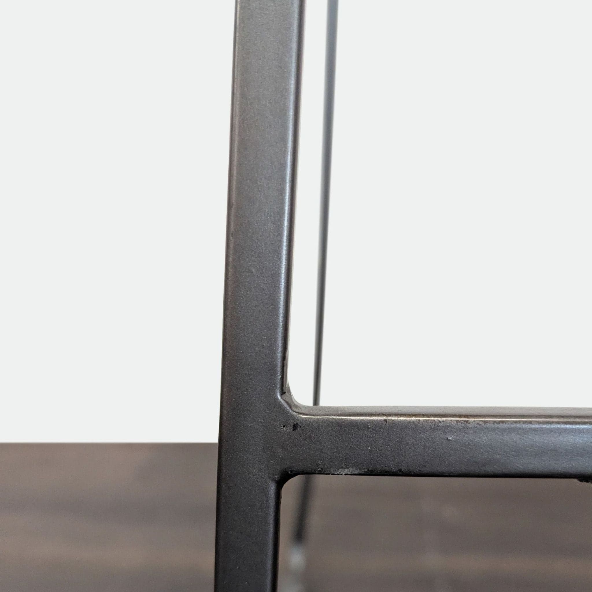 Set of Three Crate & Barrel Tig Metal Bar Stools with Cushions - Thumbnail 8