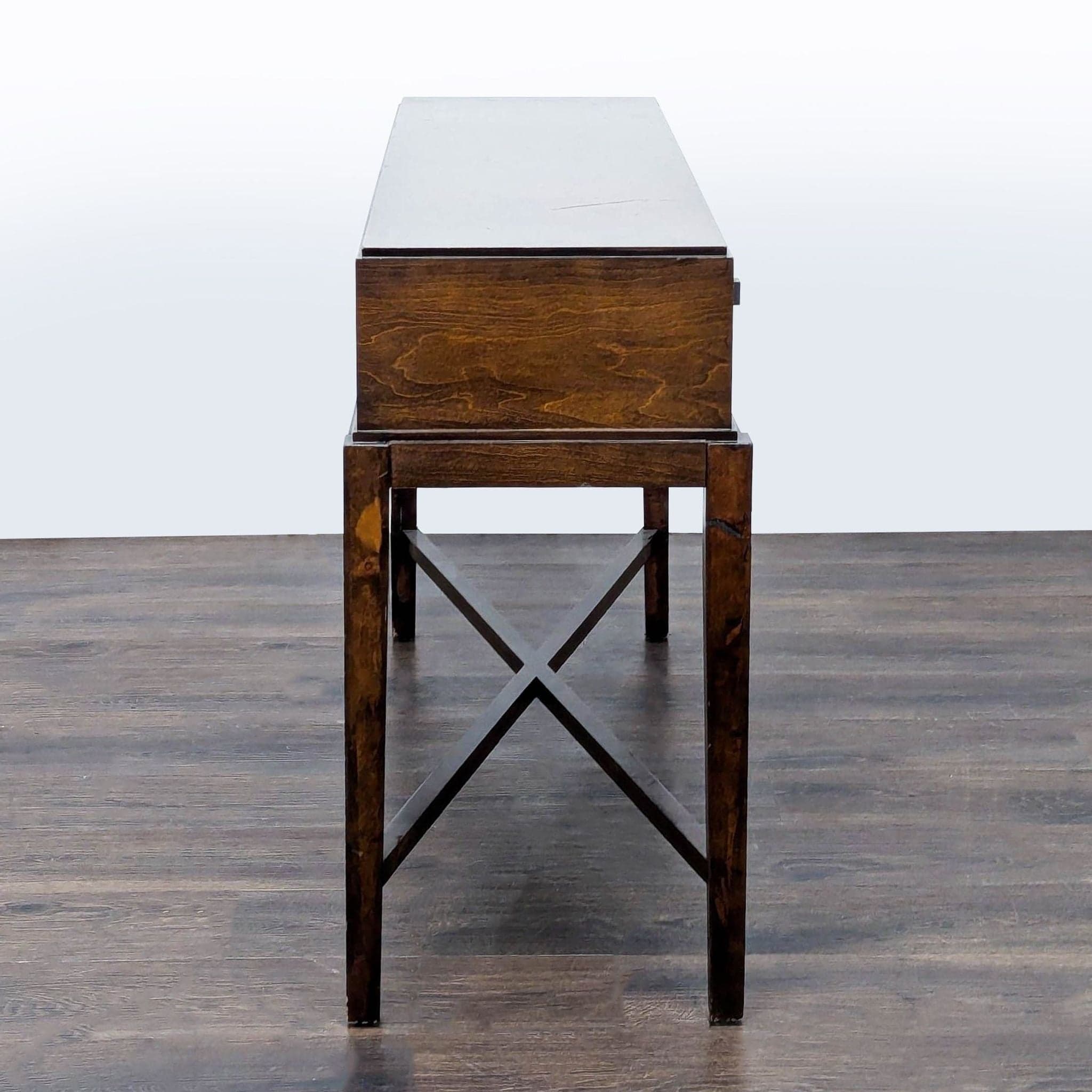 Three Drawer Wood Console Table - Thumbnail 4