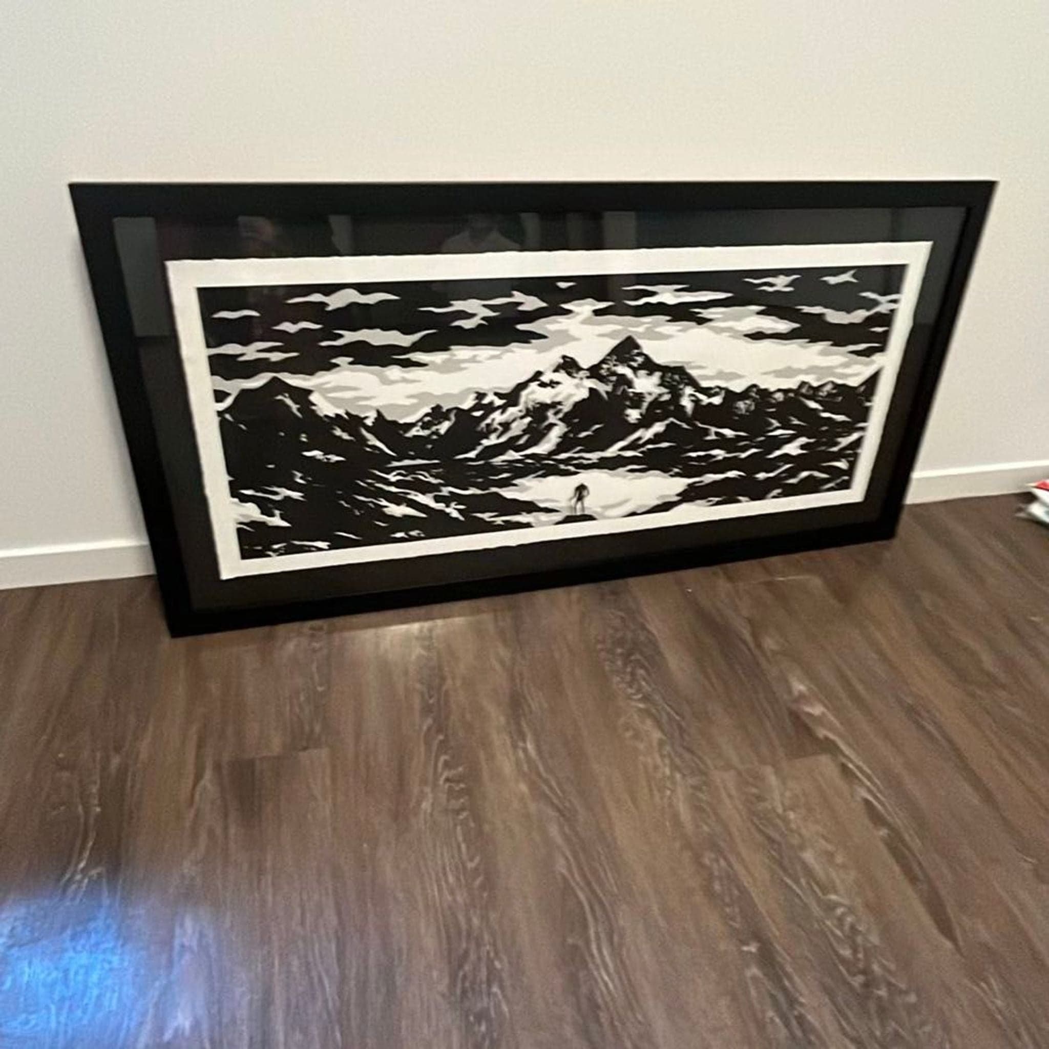 "The Reflection - White" by artist Cleon Peterson Limited Edition Hand-Pulled Screen Print - Image 1