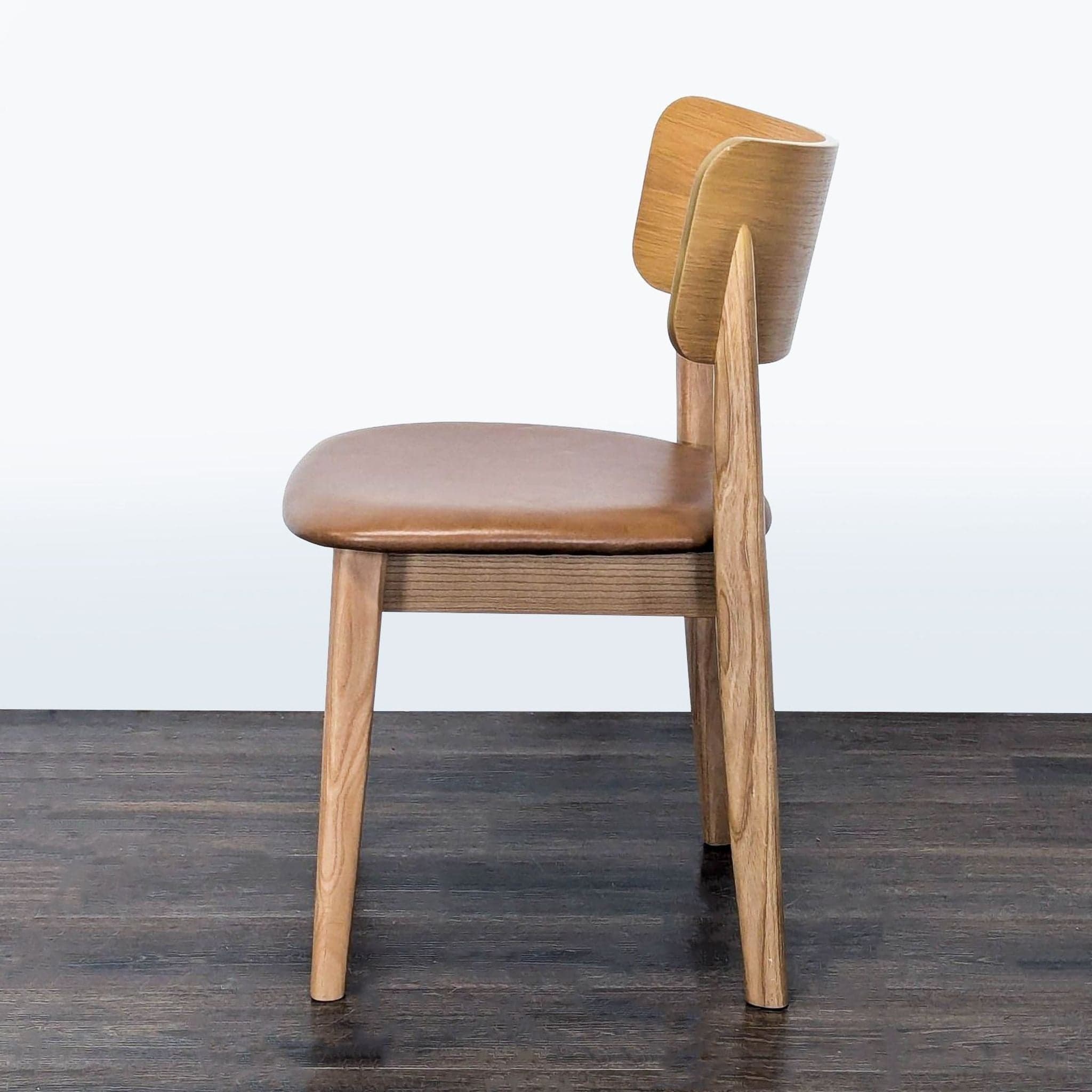 West Elm Lalia Leather Dining Chair - Thumbnail 5