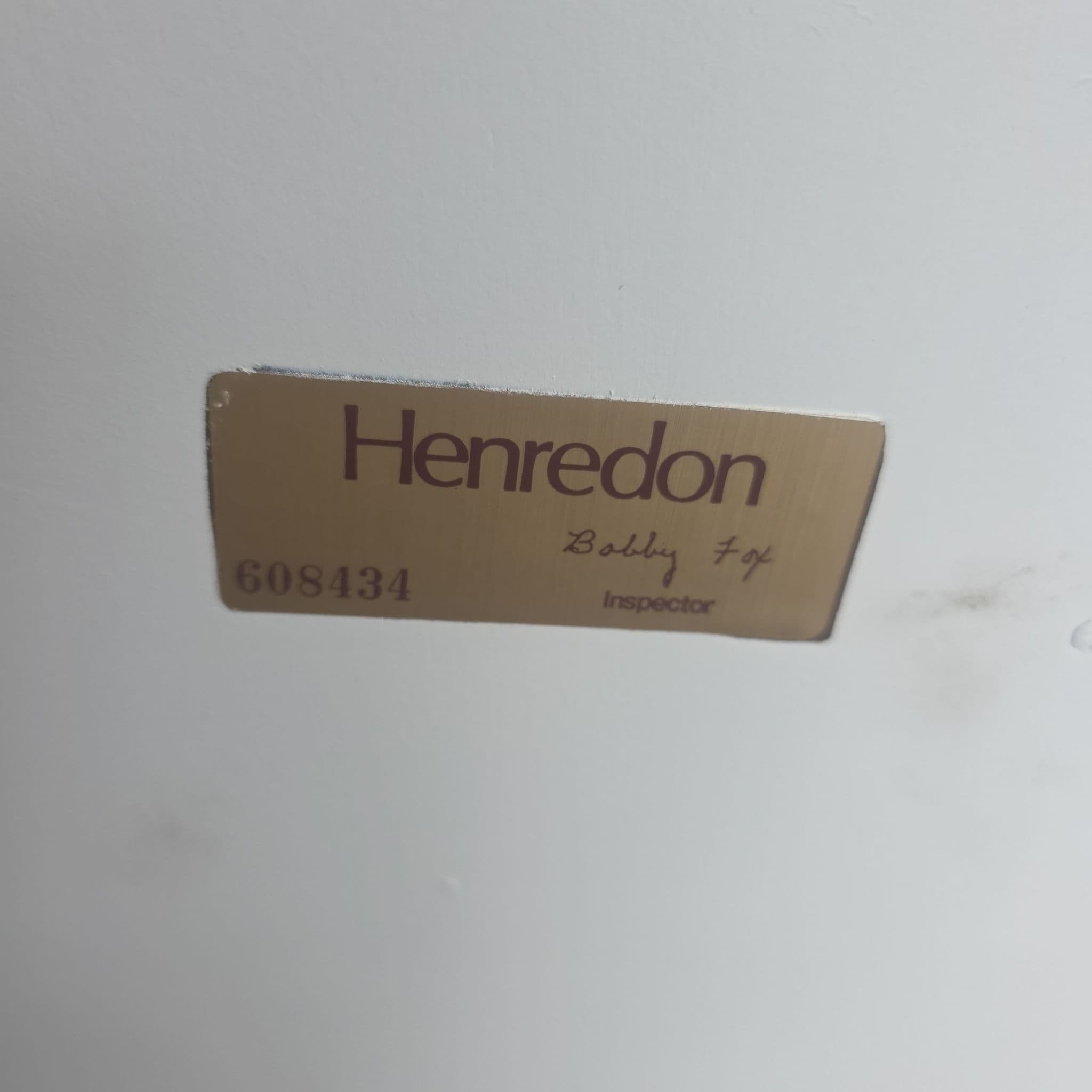Henredon White 3-Drawer End Tables with Brass Pulls - Pair - Thumbnail 6
