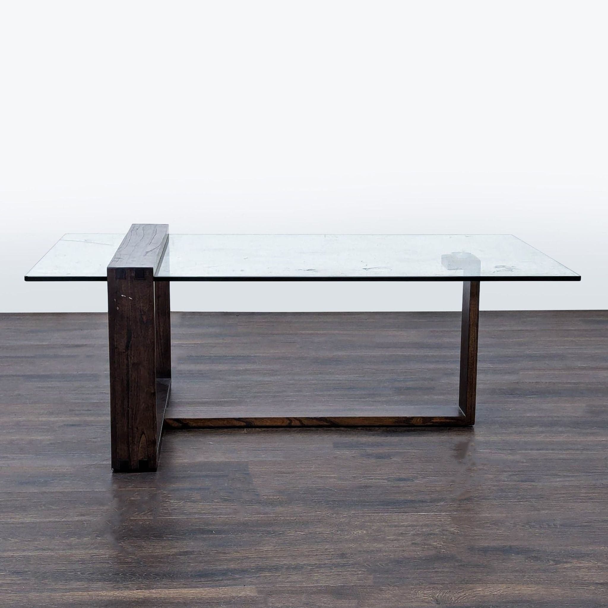 Living Spaces Nola Brown Rectangular Coffee Table - Image 1
