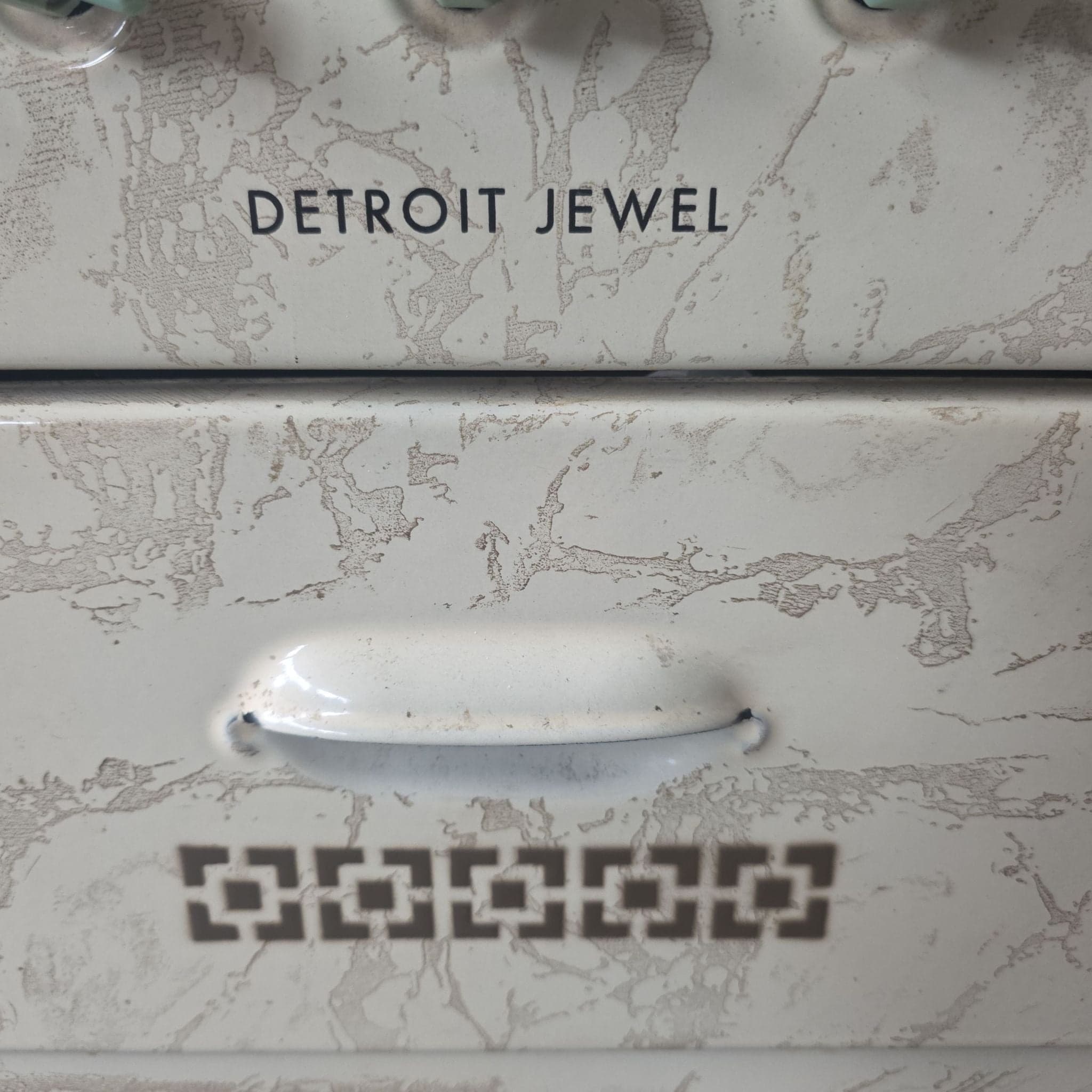 Vintage 1930s Detroit Jewel Gas Stove and Oven Combo, Cream and Black, Retro Kitchen Appliance - Thumbnail 5