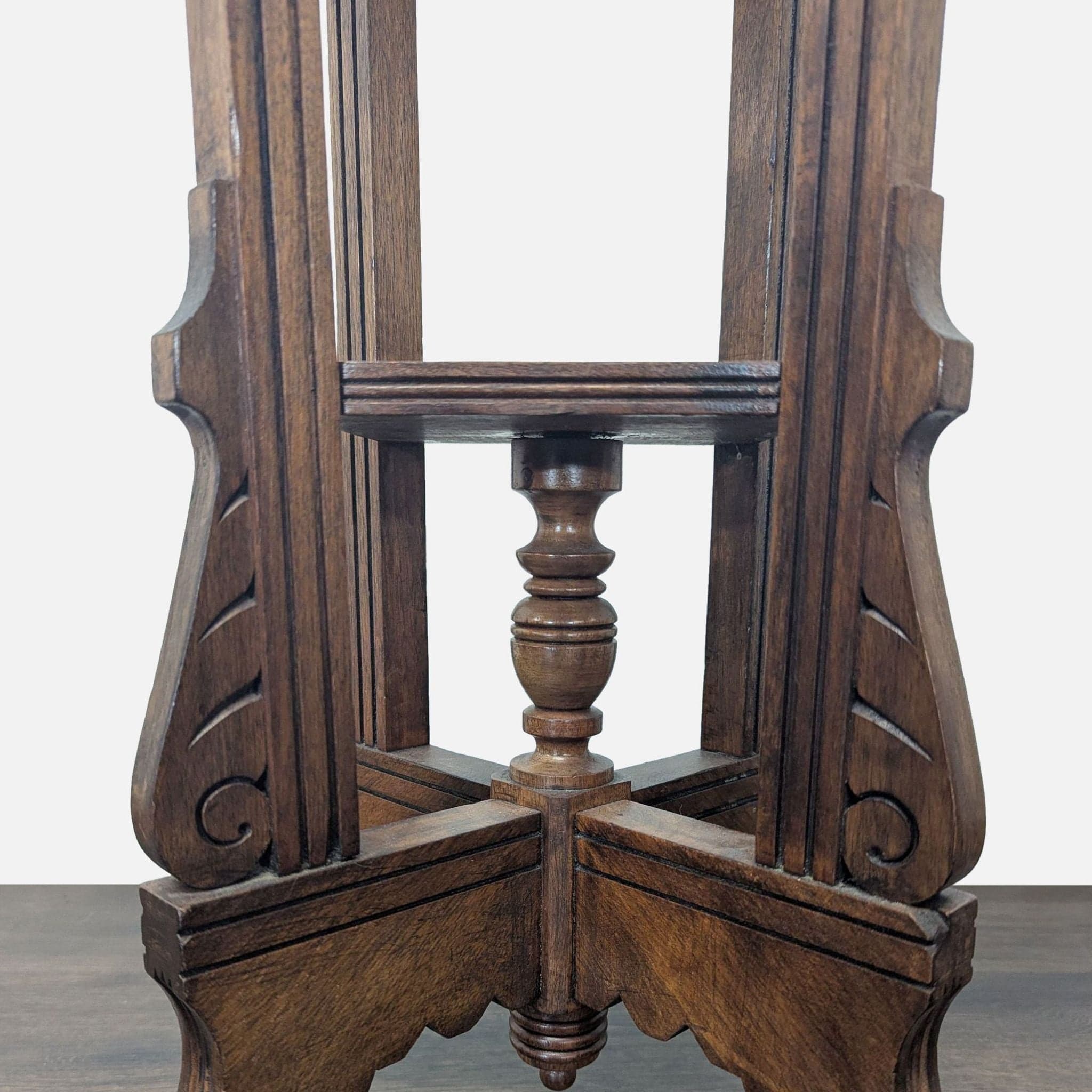 Eastlake Victorian Marble Top Side Table - Thumbnail 6