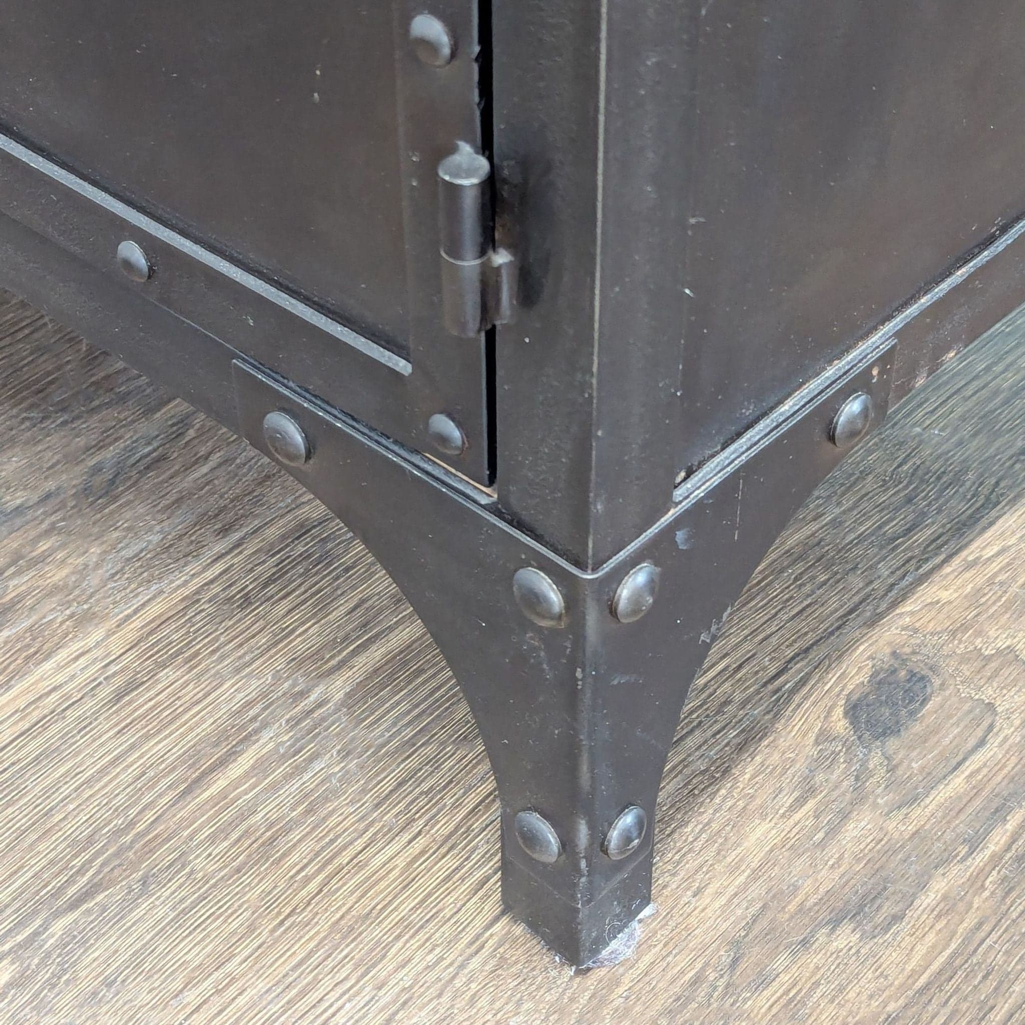Industrial Wood and Metal Media Console - Thumbnail 7